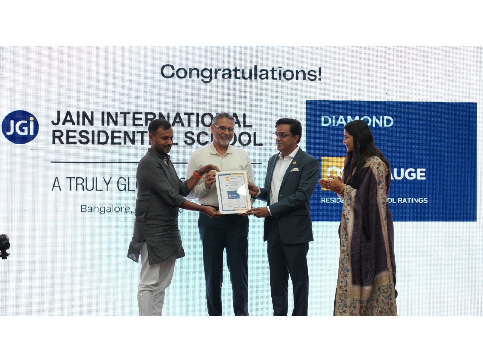 JAIN International Residential School (JIRS), Bengaluru, Earns Prestigious QS I-GAUGE Diamond Rating for Institutional Excellence