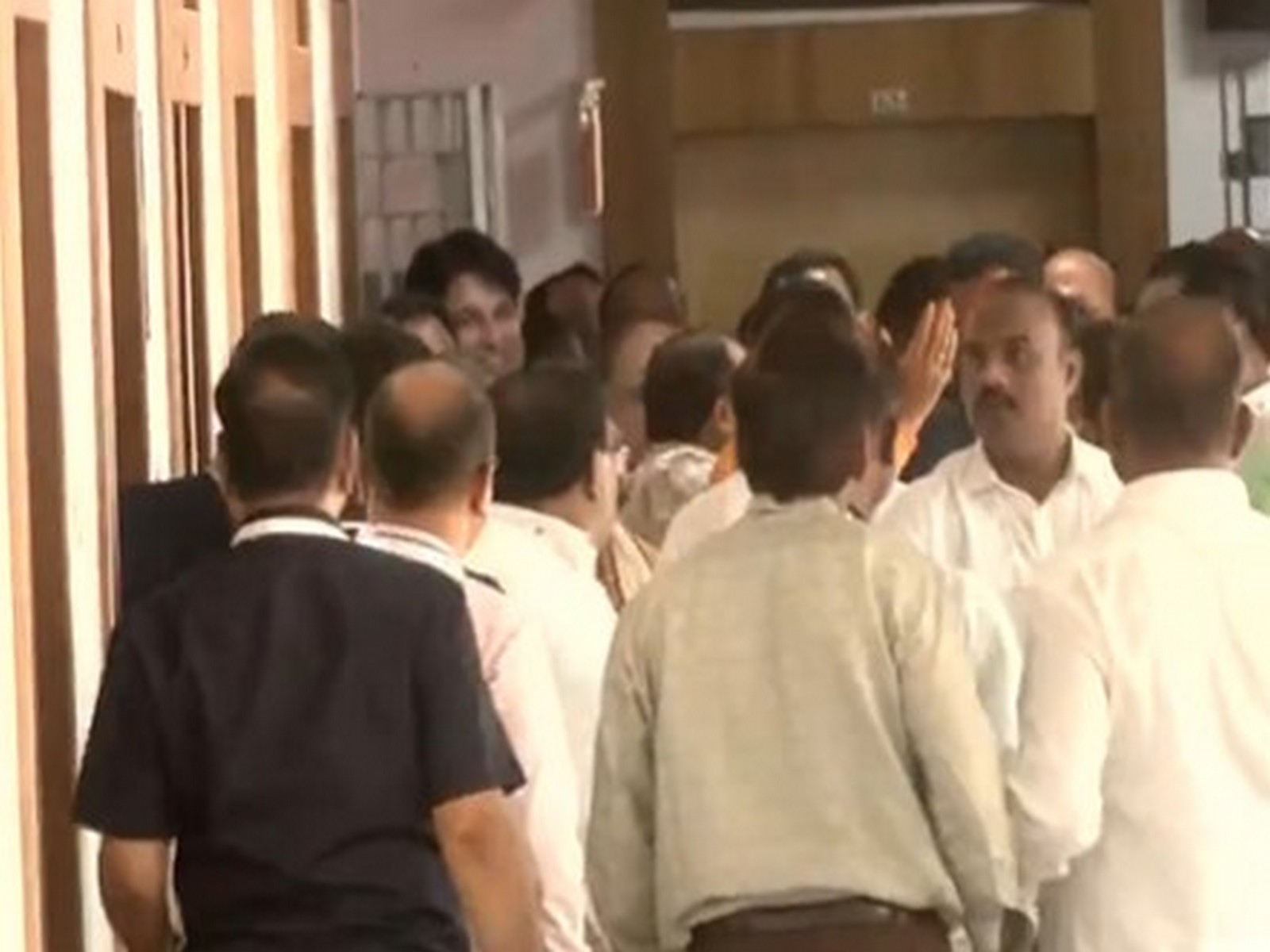 Scuffle broke out between BJD and BJP MLAs in Odisha amid Rajya Sabha voting (Photo: ANI)