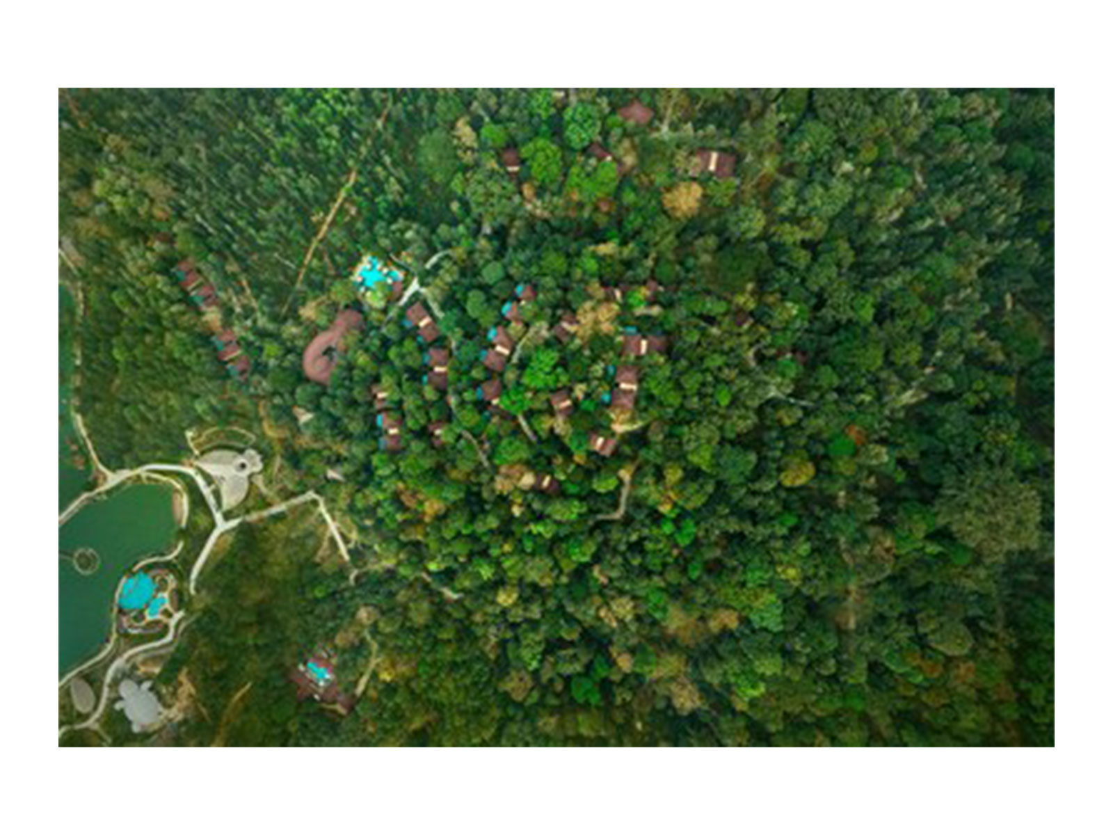 The Leela Coorg Forest Sanctuary - Aerial View The Leela Coorg Forest Sanctuary - Aerial View