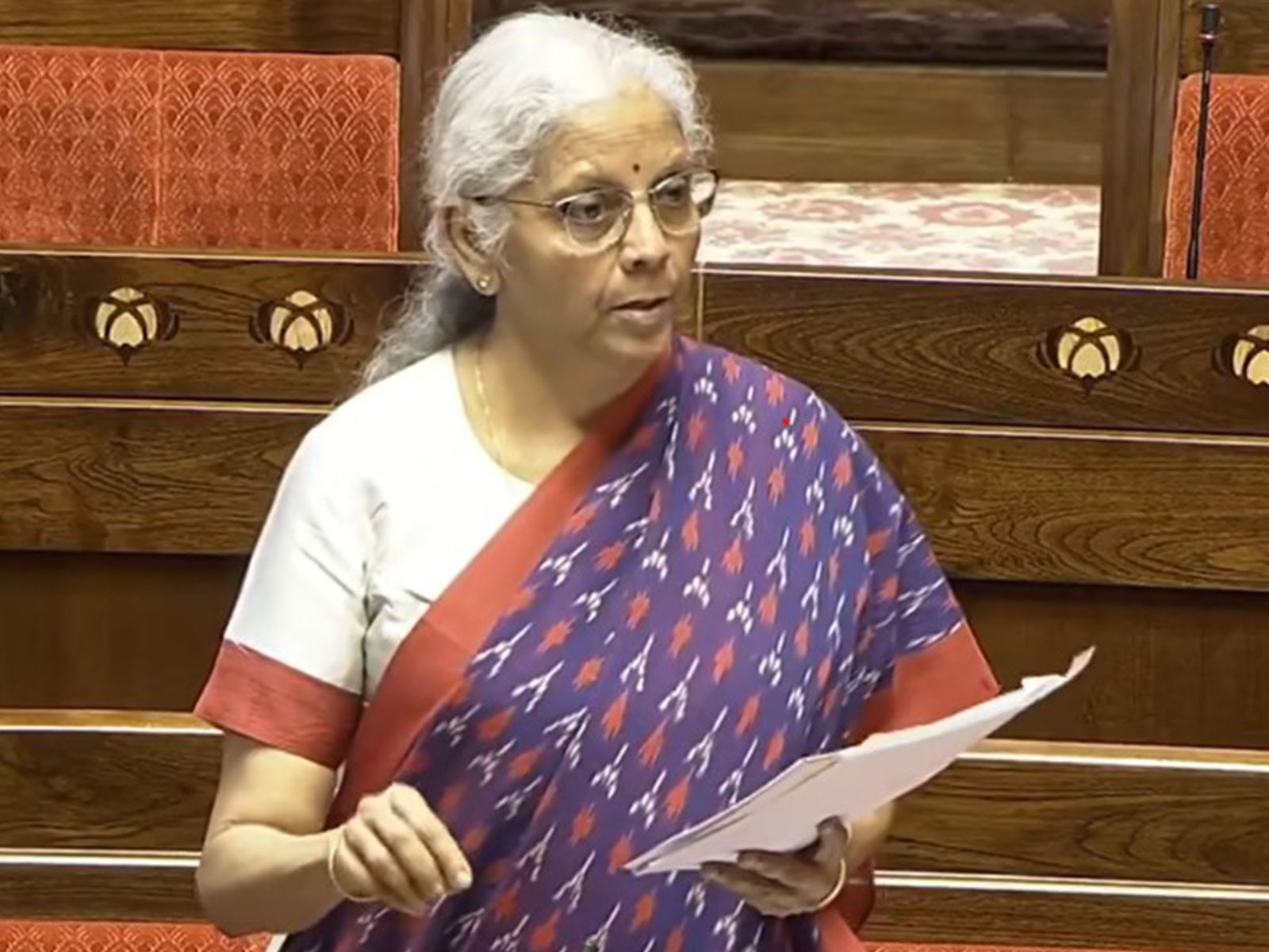 Finance Minister Nirmala Sitharaman (Photo/@SansadTV) Finance Minister Nirmala Sitharaman (Photo/@SansadTV)