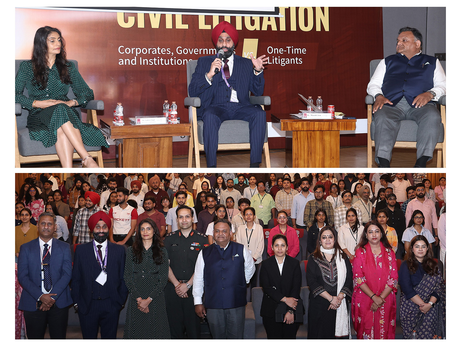 Prominent International lawyers, solicitors, arbitrators & legal luminaries speaking during ‘Rise of the Powerful Repeat Player in Civil Litigation’ Panel discussion at Chandigarh University Prominent International lawyers, solicitors, arbitrators & legal luminaries speaking during ‘Rise of the Powerful Repeat Player in Civil Litigation’ Panel discussion at Chandigarh University