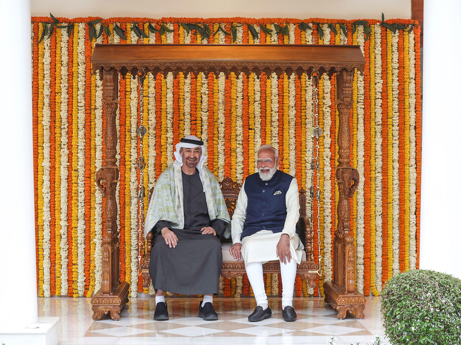 Prime Minister Narendra Modi and Mohamed bin Zayed Al Nahyan, President of the UAE (File photo/ANI)