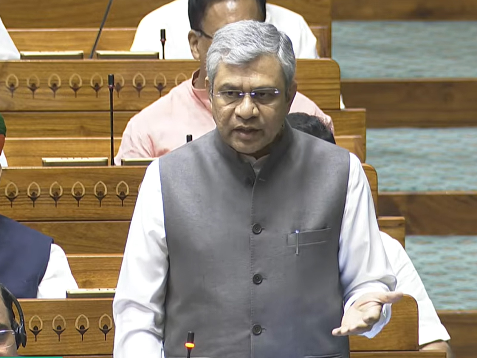 Ashwini Vaishnaw, Union Minister for Railways (Photo/@SansadTV)