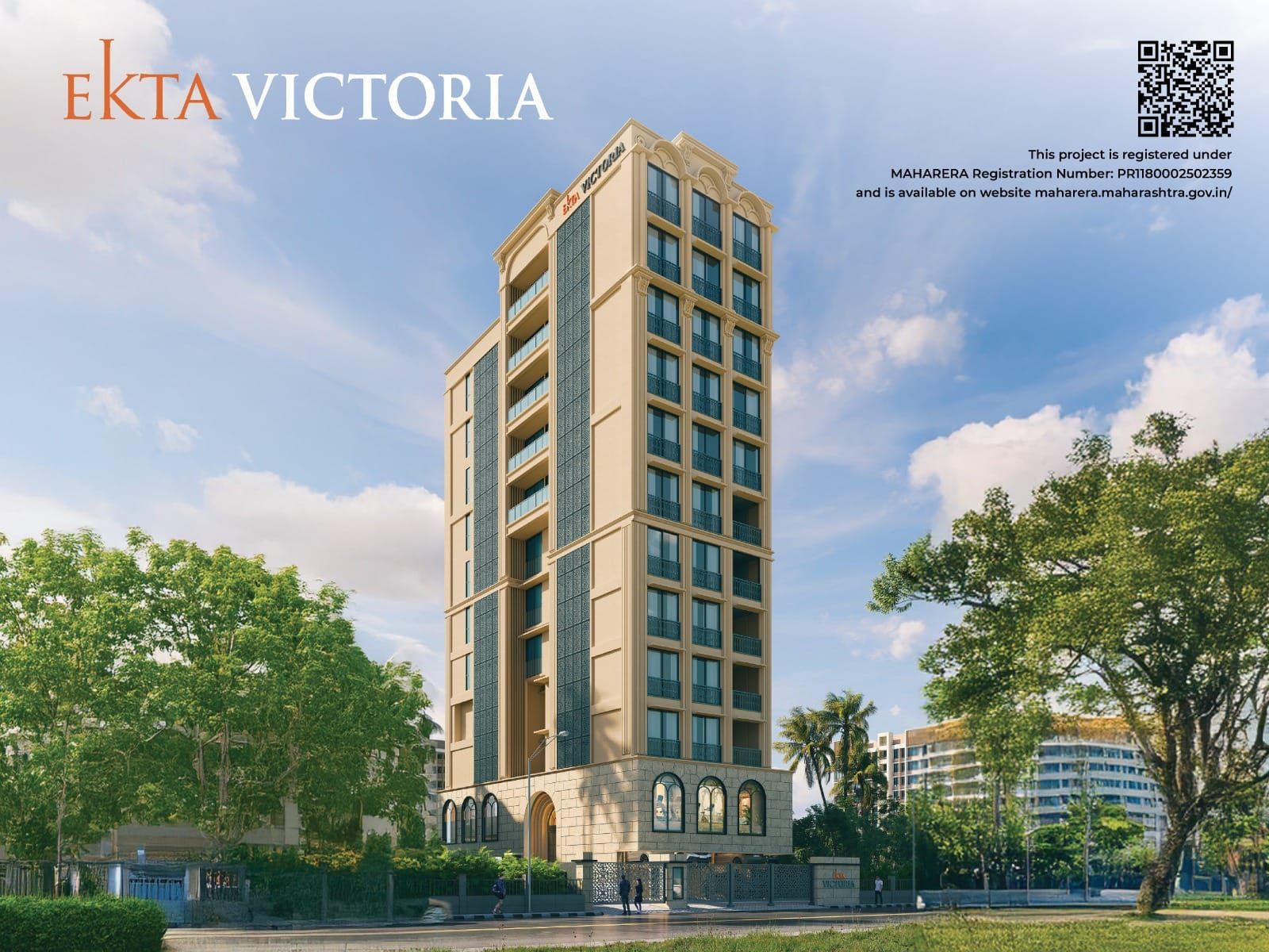 The image shared is a rendered image. MAHARERA Registration Number: PR1180002502359