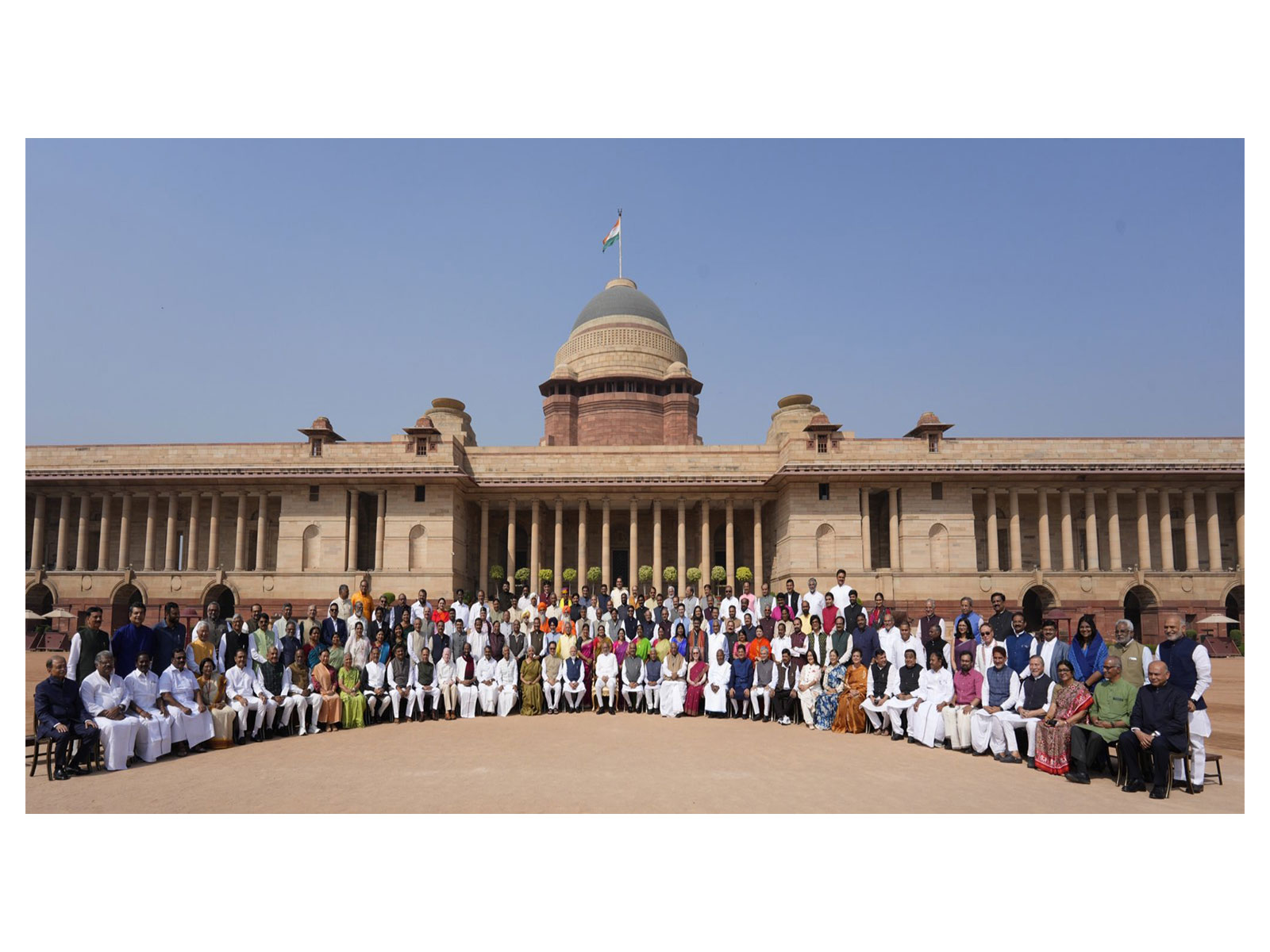 Visual from Rashtrapati Bhavan (Photo/X@loksabhaspeaker) Visual from Rashtrapati Bhavan (Photo/X@loksabhaspeaker)