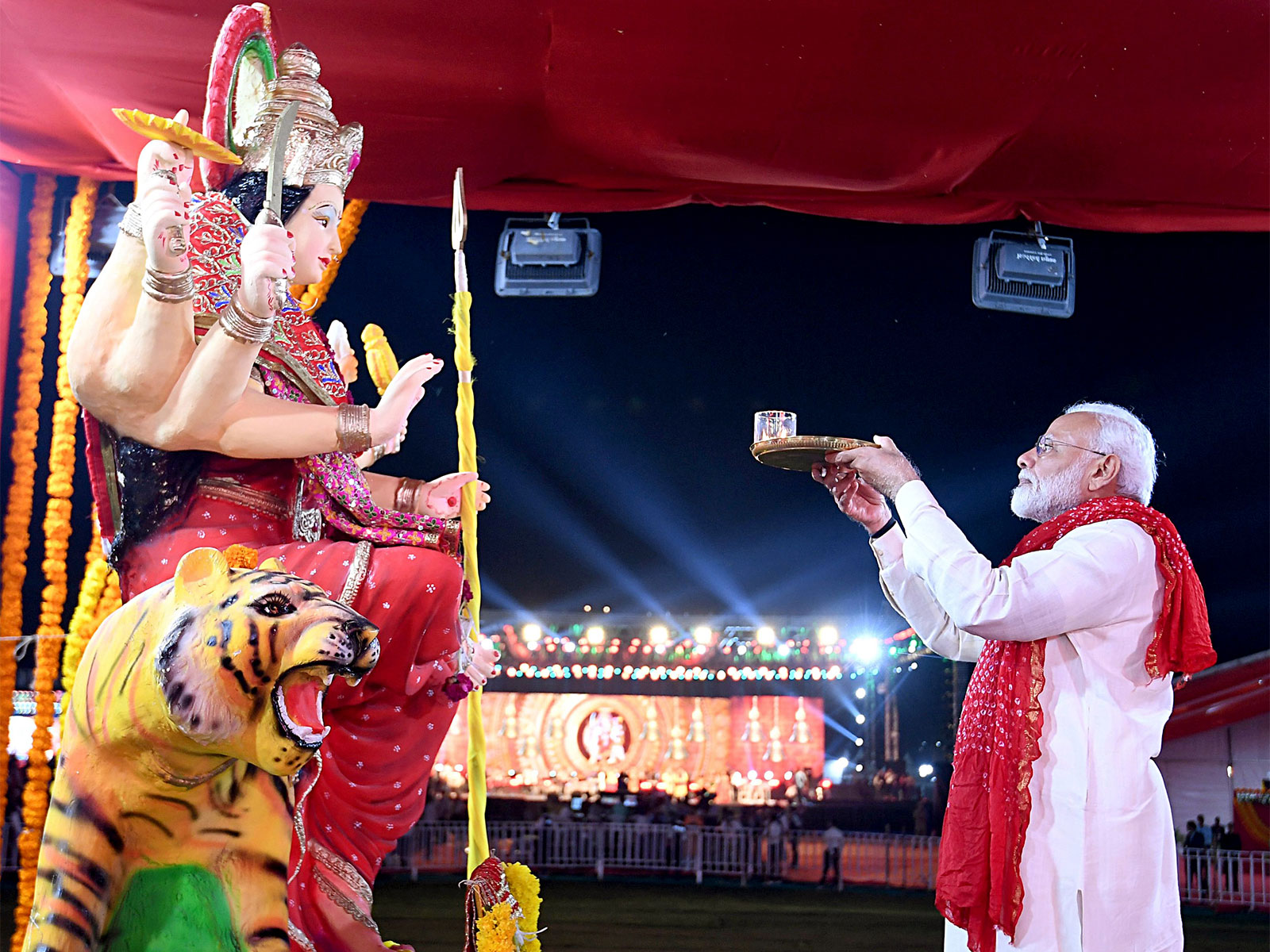 PM Narendra Modi prays to Goddess Durga (File Photo/ANI) PM Narendra Modi prays to Goddess Durga (File Photo/ANI)