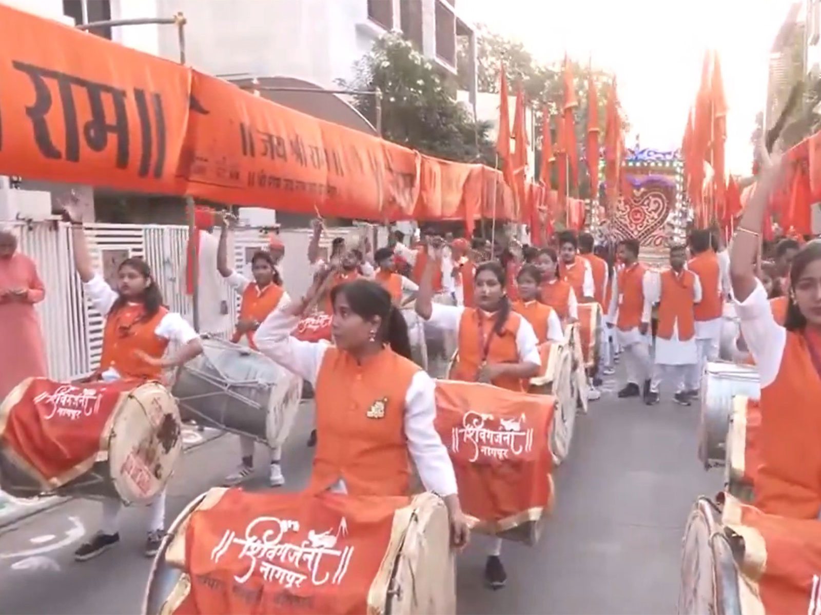 Shobha Yatra organised in Nagpur on Gudi Padwa (Photo/ANI) Shobha Yatra organised in Nagpur on Gudi Padwa (Photo/ANI)