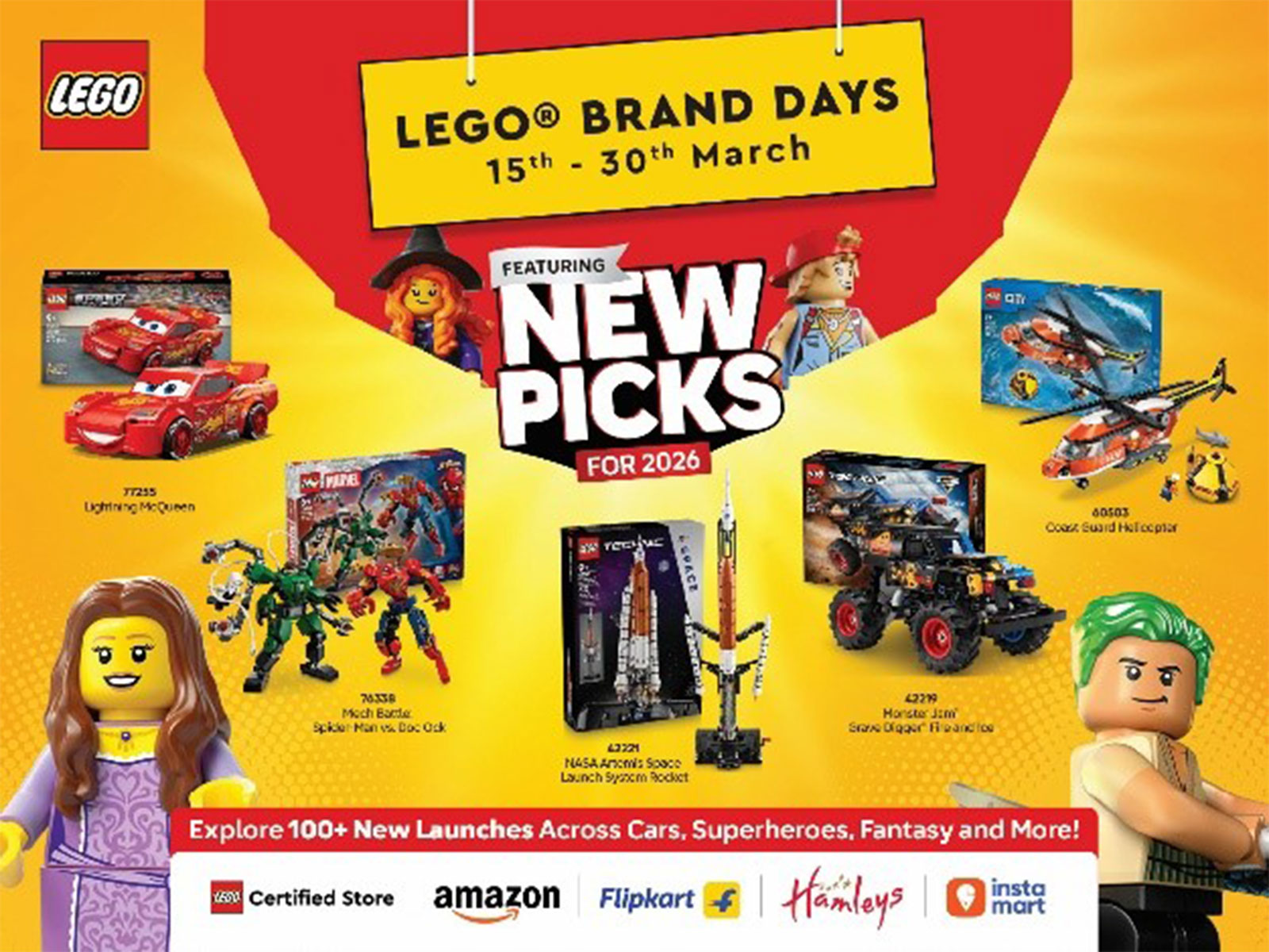 With sets starting at INR 999, the new collection offers a story for every builder. With sets starting at INR 999, the new collection offers a story for every builder.