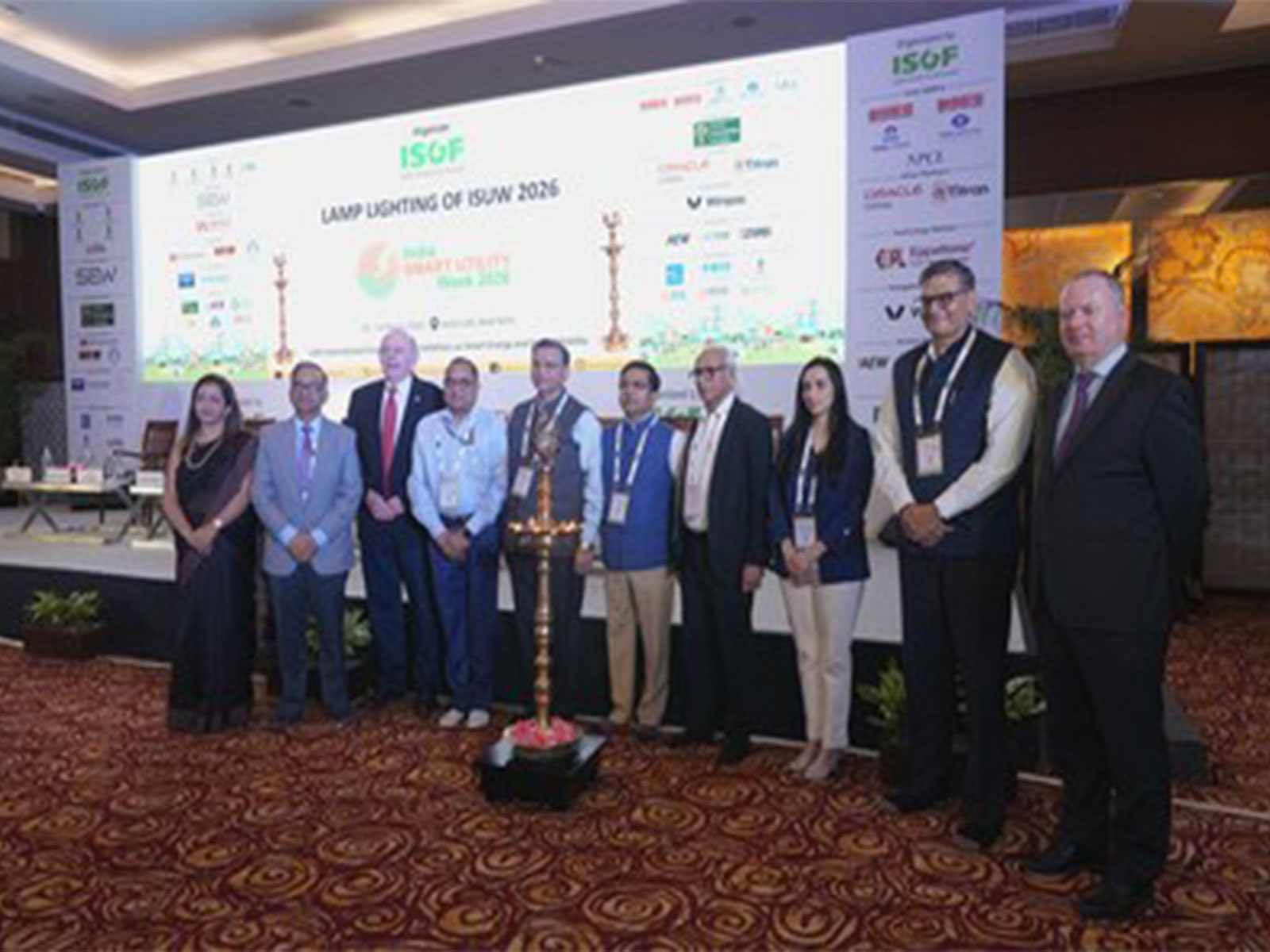 Lamp Lighting during Inaugural Ceremony of India Smart Utility Week (ISUW) 2026 Lamp Lighting during Inaugural Ceremony of India Smart Utility Week (ISUW) 2026
