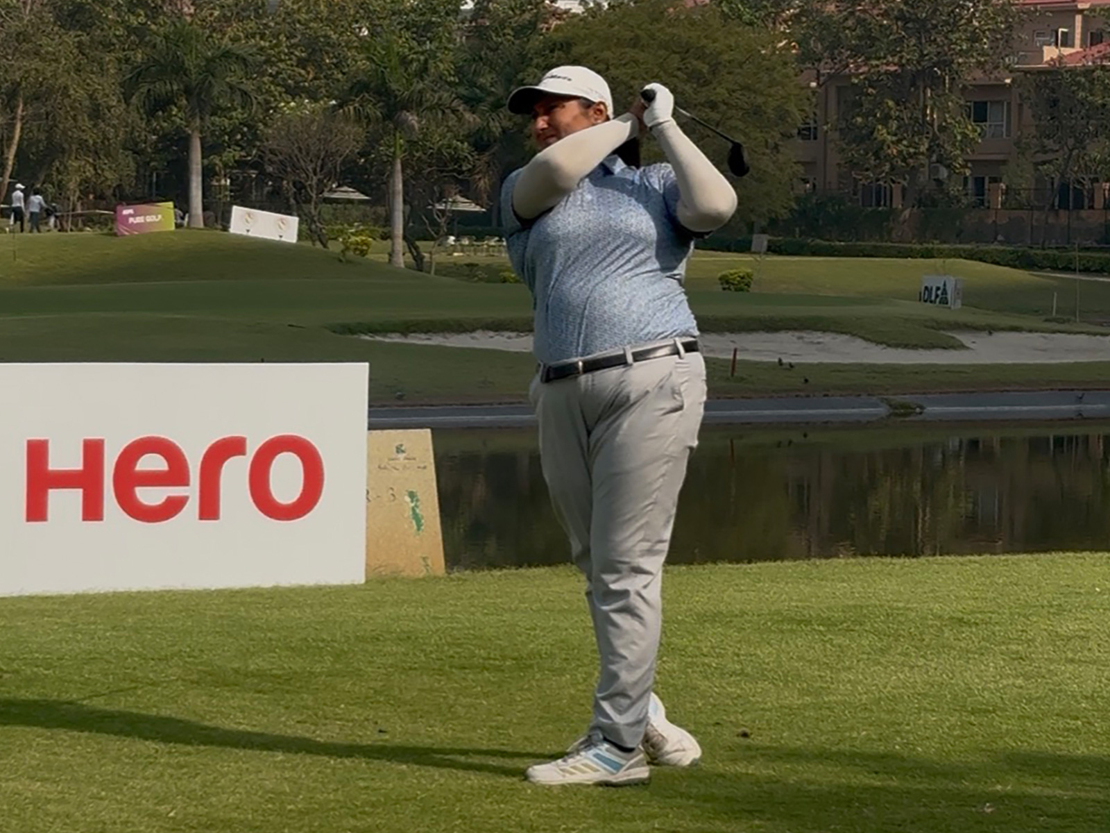 Khushi Khanijau in action at Jaypee Wishtown Golf Course (Image: WPGT) Khushi Khanijau in action at Jaypee Wishtown Golf Course (Image: WPGT)