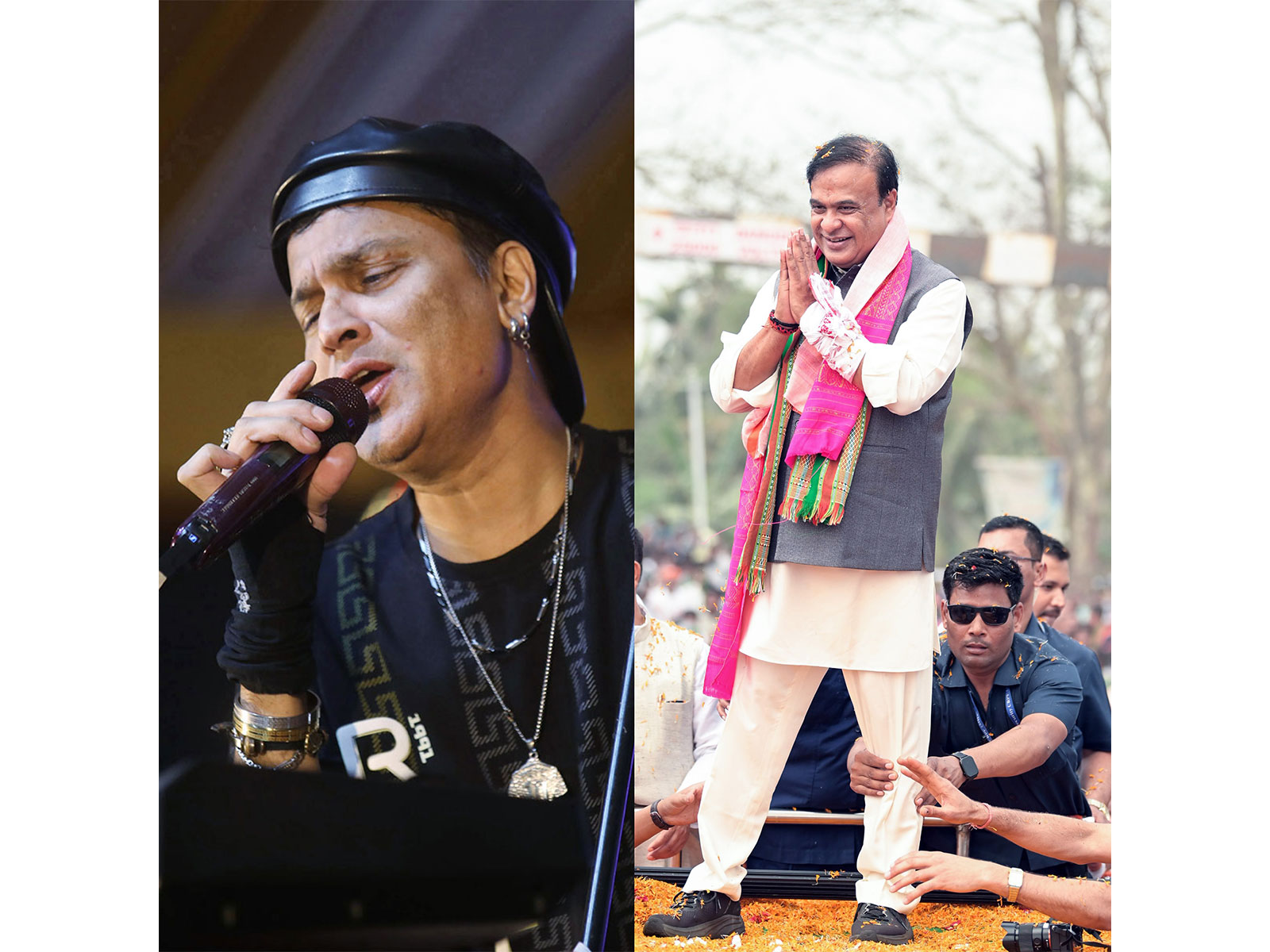 Zubeen Garg and Himanta Biswa Sarma (File photo/ ANI)