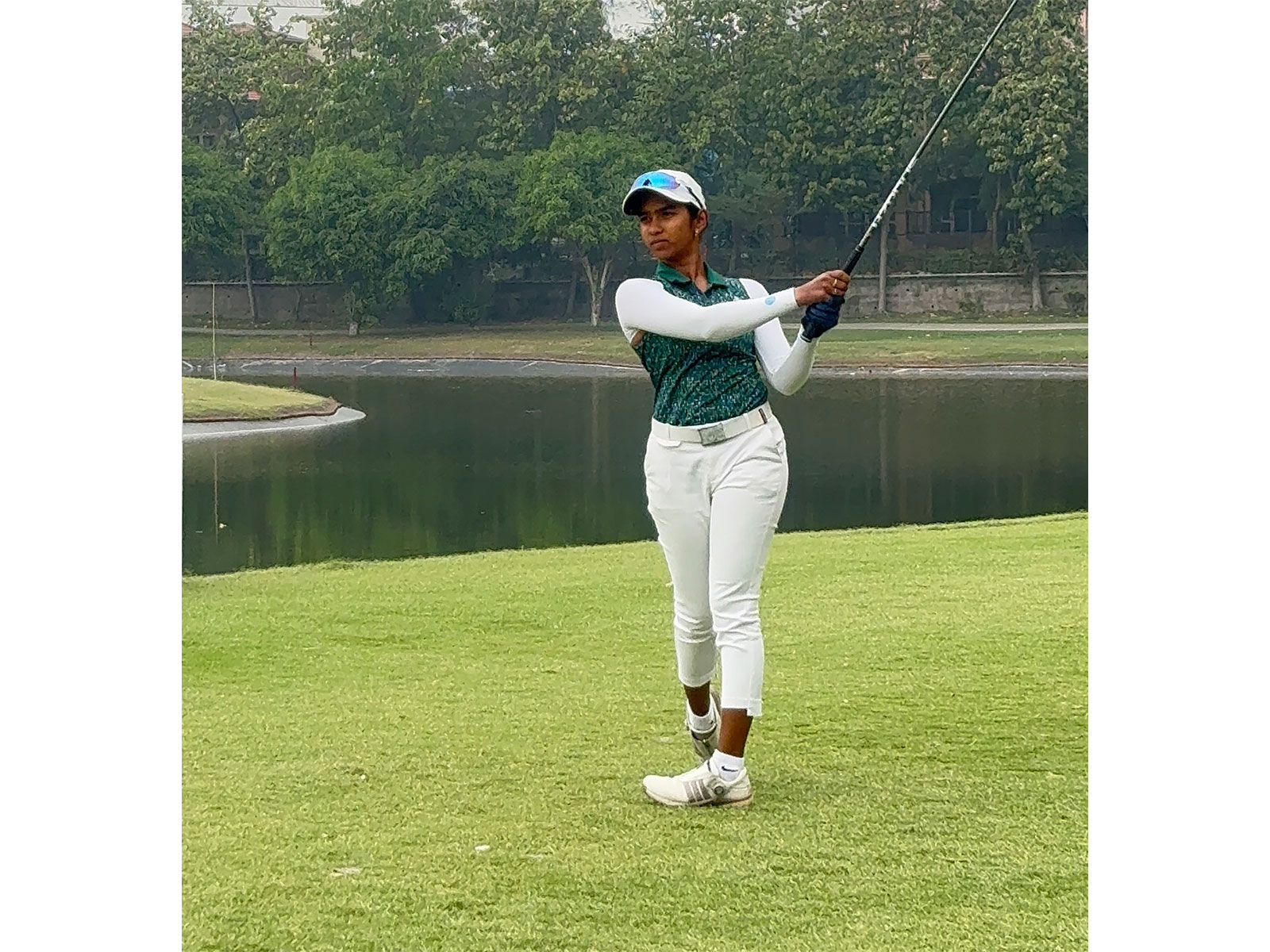India golfer Jasmine Shekar in action during 6th leg of WPG Tour (Image: WPGT)