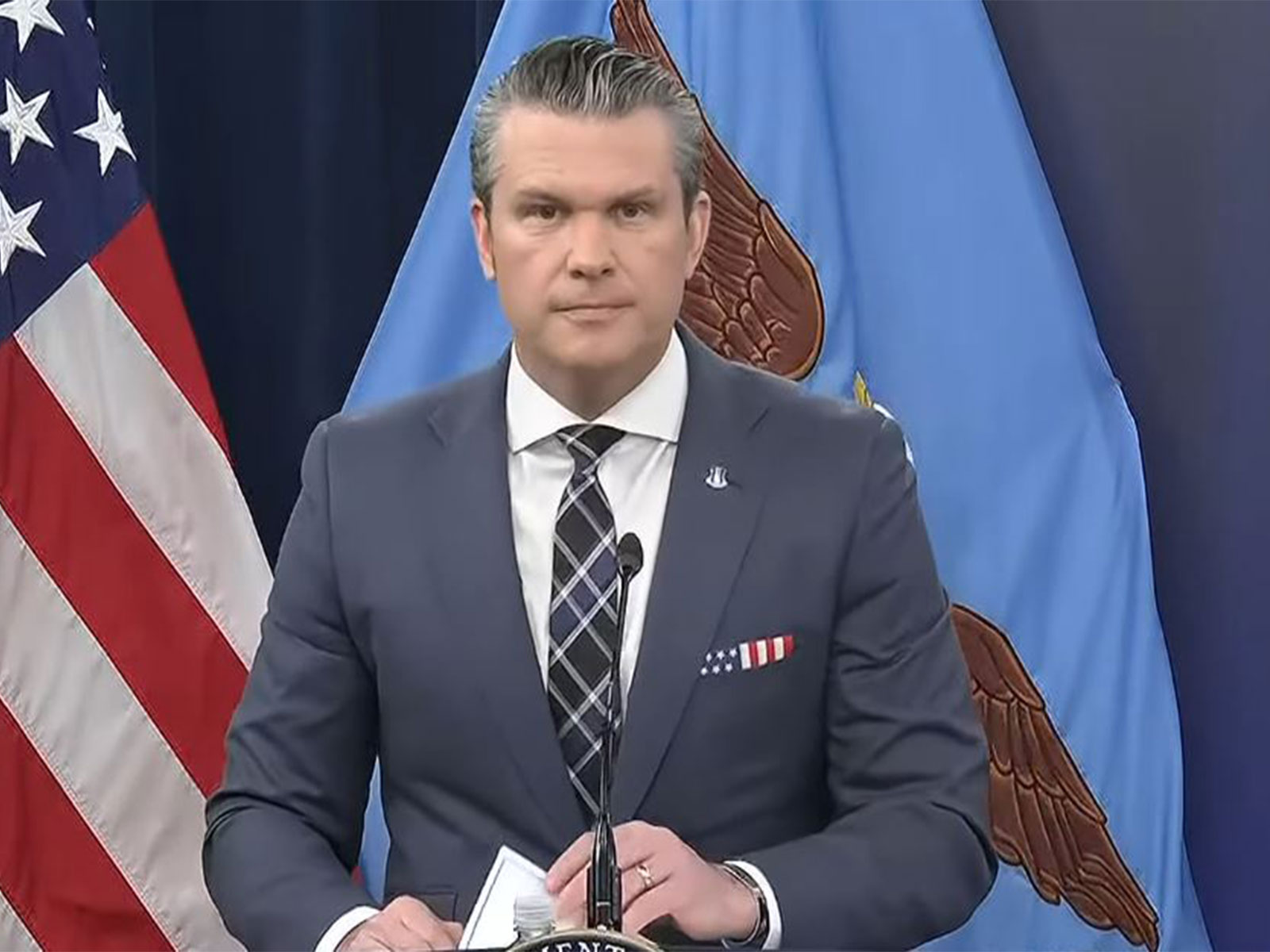 US Secretary of War Pete Hegseth. (Photo/YoutubeDepartment of War)