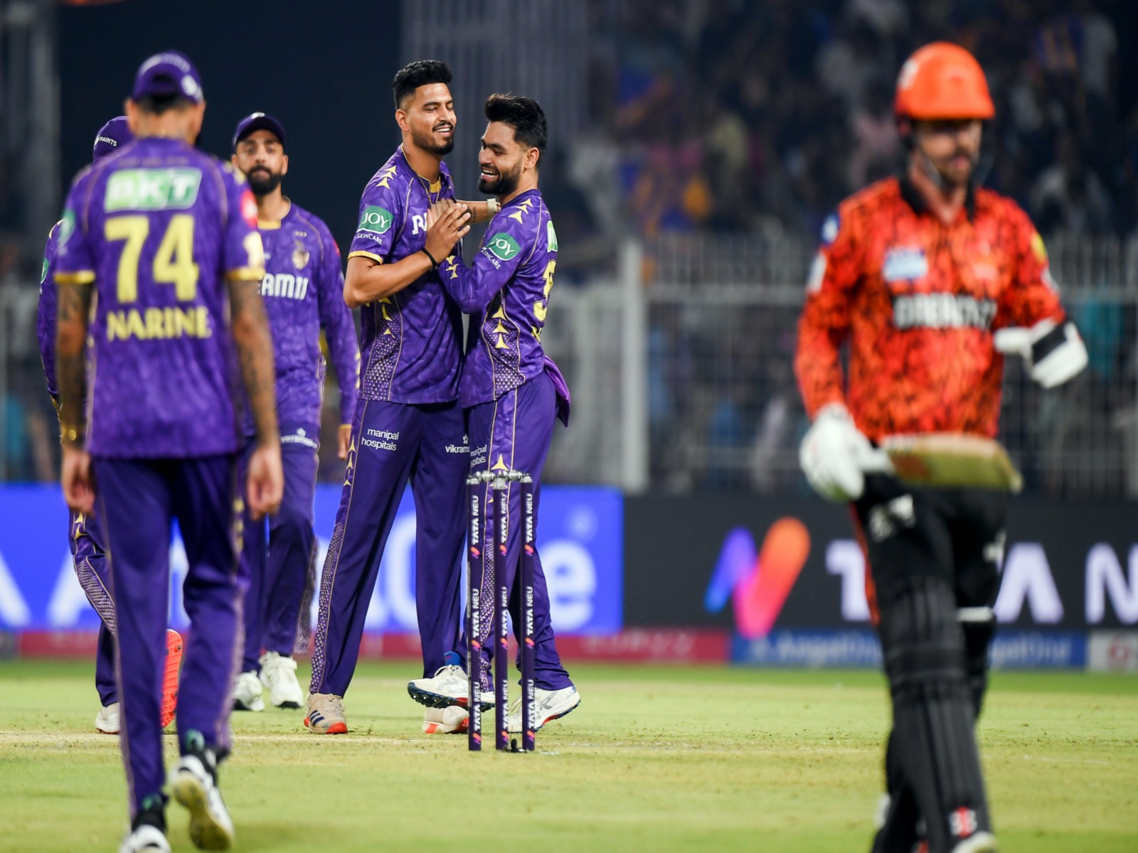 KKR players celebrating a wickets during an IPL match (Photo: ANI) KKR players celebrating a wickets during an IPL match (Photo: ANI)