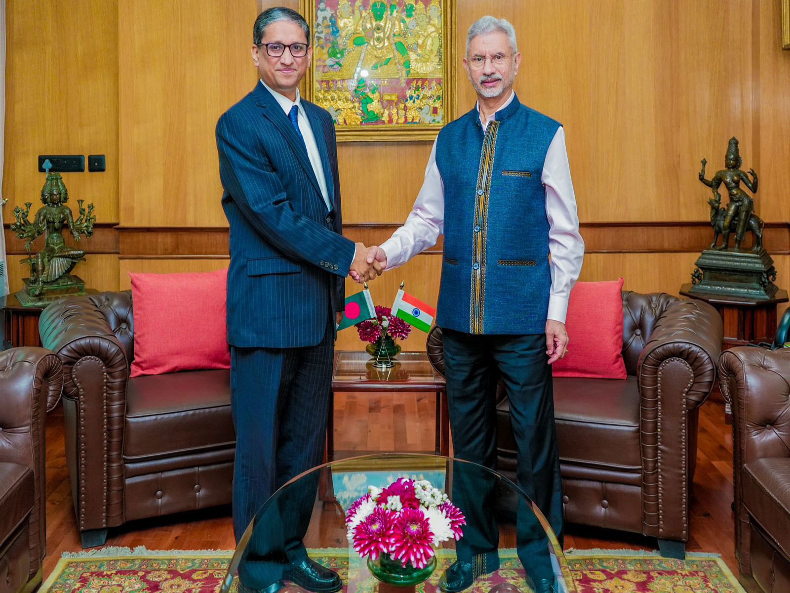 External Affairs Minister S Jaishankar meets Bangladeshi High Commissioner Riaz Hamidullah (Photo/X/@hamidullah_riaz)