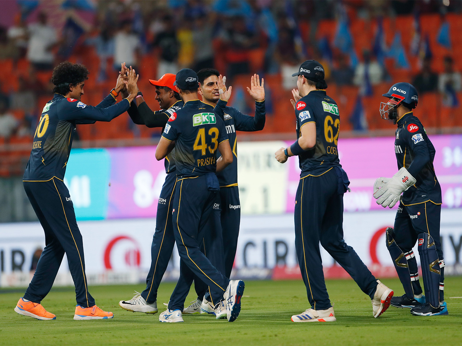 Gujarat Titans players celebrating (File Photo/ANI)