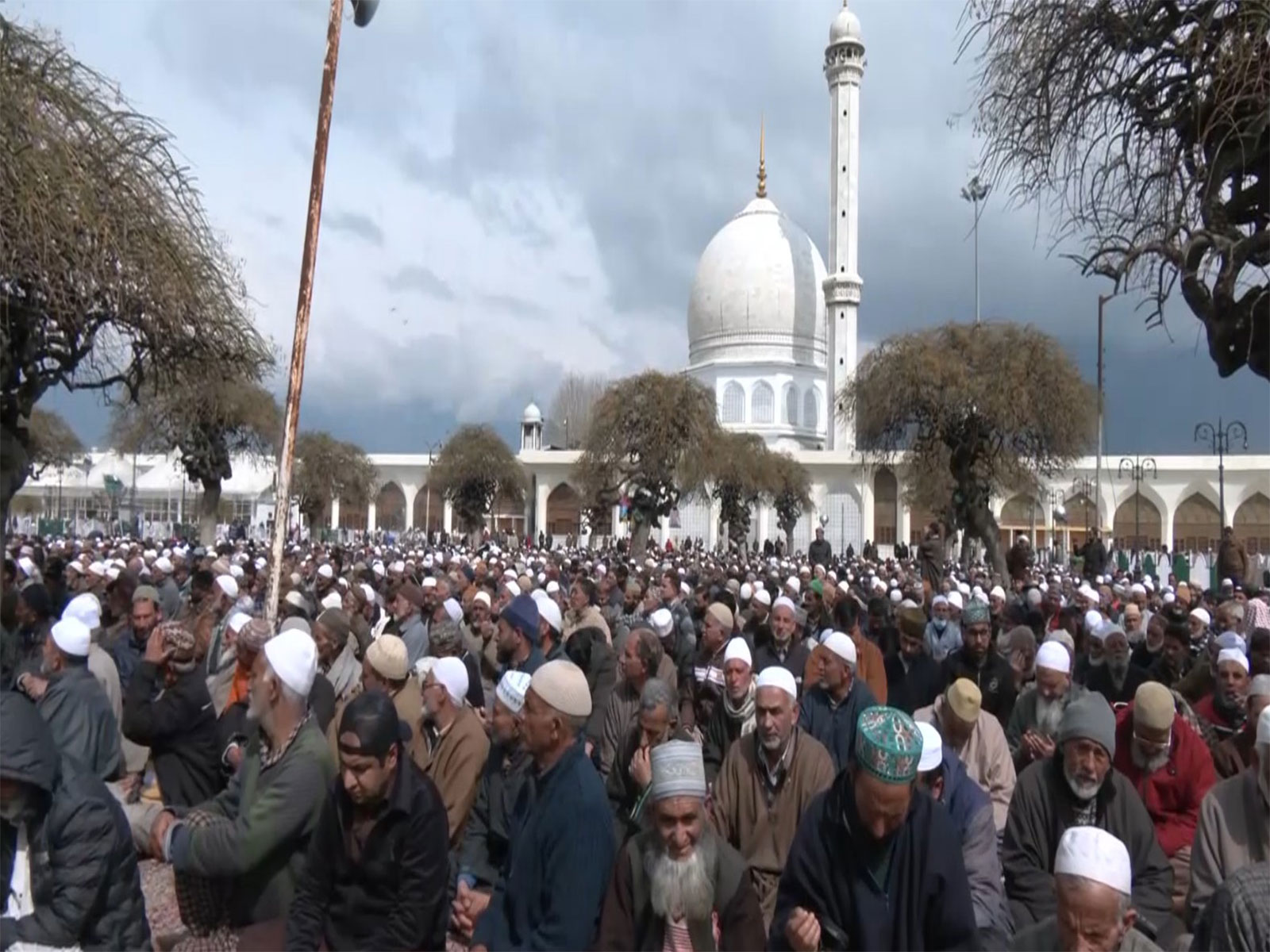 Visuals from Dargah Hazratbal (Photo/ANI)