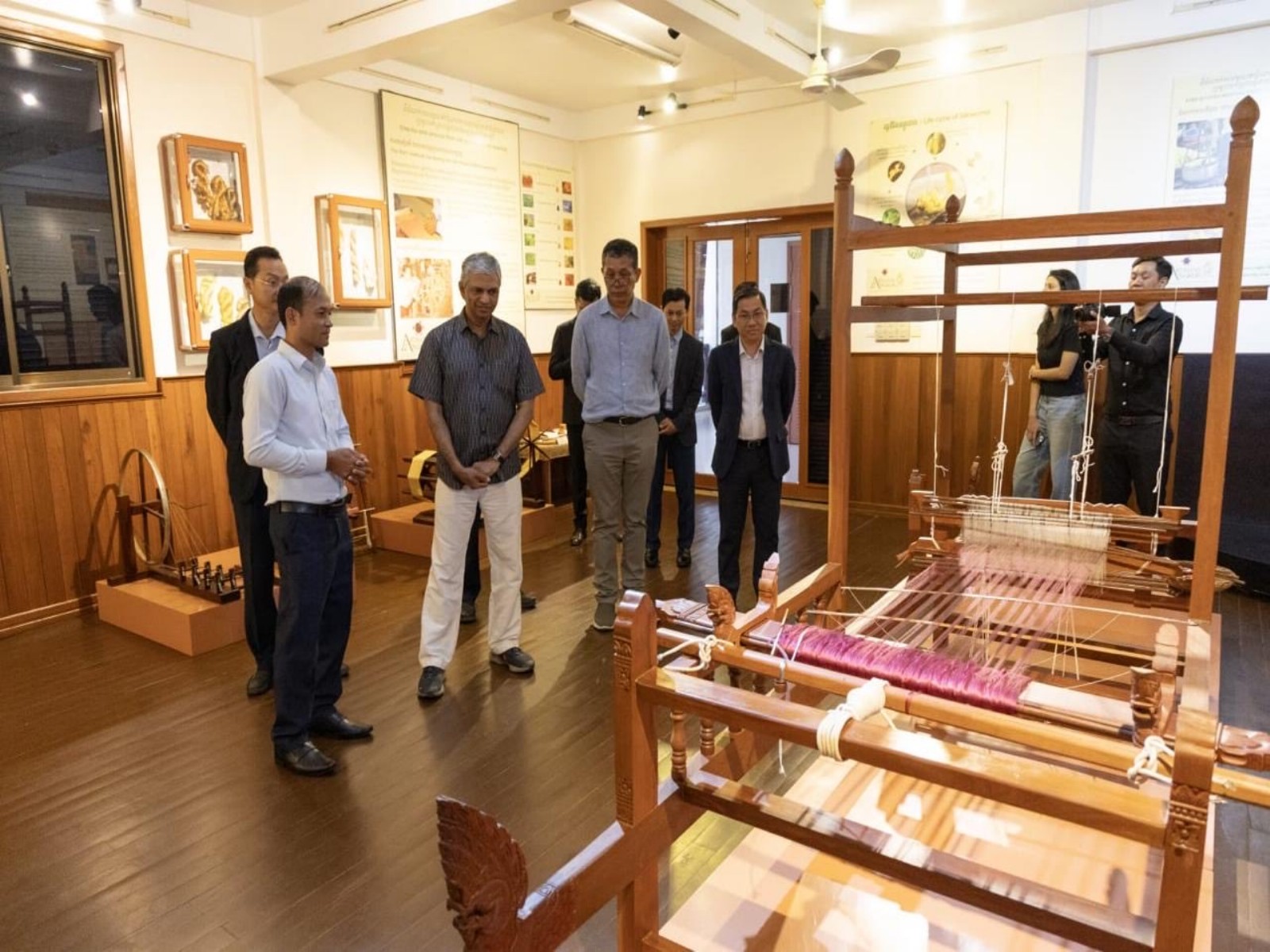 Secretary (East) P Kumaran visits Mekong-Ganga Cooperation Textile Museum in Cambodia (Photo/X/@MEAIndia)