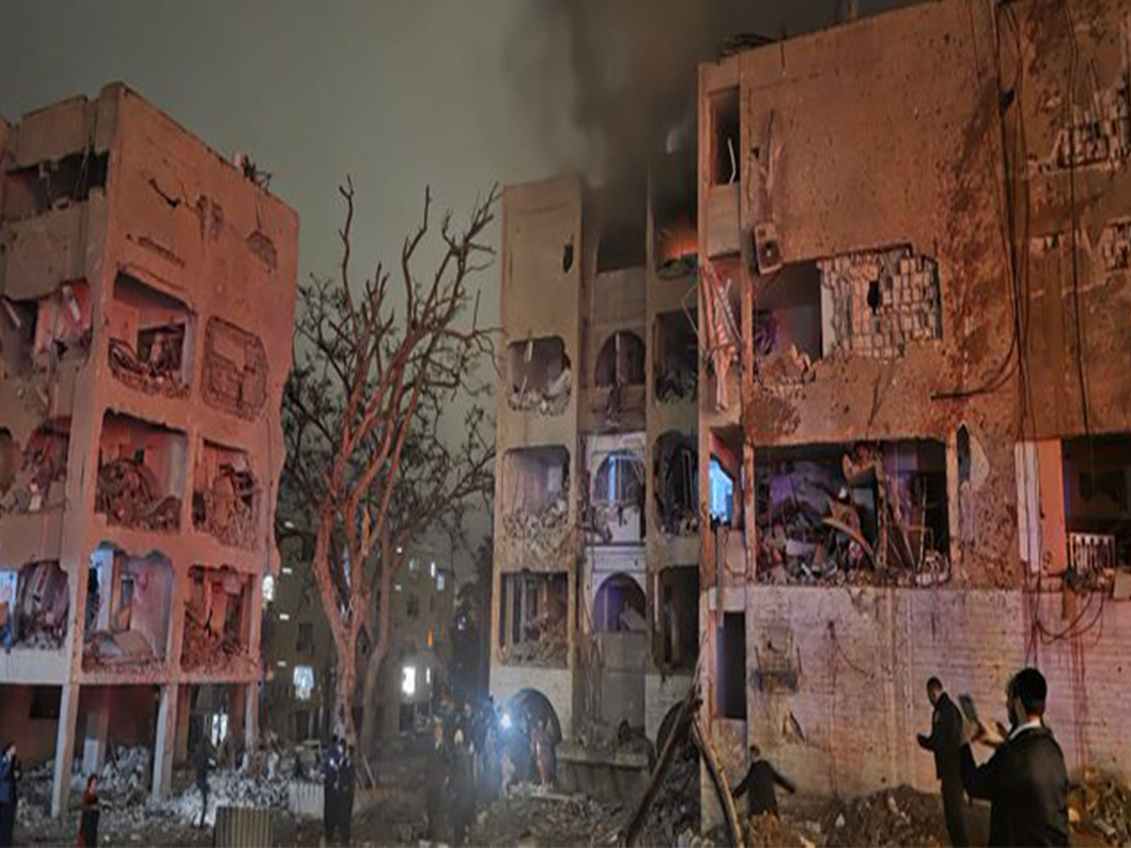 Photos after the strike (Photo/@IsraelMFA) Photos after the strike (Photo/@IsraelMFA)