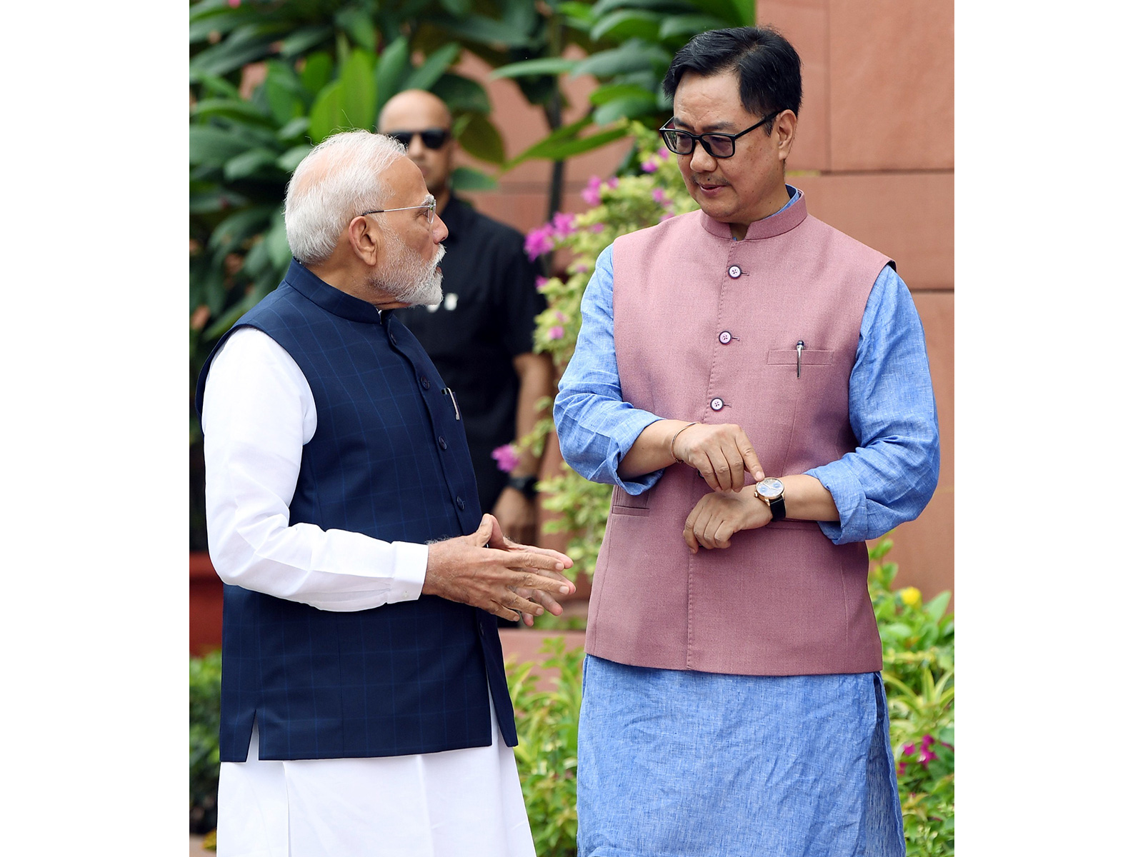 Union Parliamentary Affairs Minister Kiren Rijiju with Prime Minister Narendra Modi (File Photo/ANI)