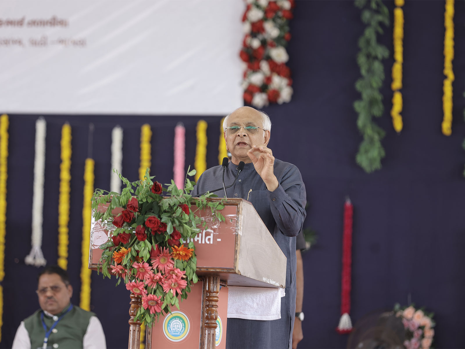 Gujarat Chief Minister Bhupendra Patel at the event (Photo/Gujarat CMO) Gujarat Chief Minister Bhupendra Patel at the event (Photo/Gujarat CMO)