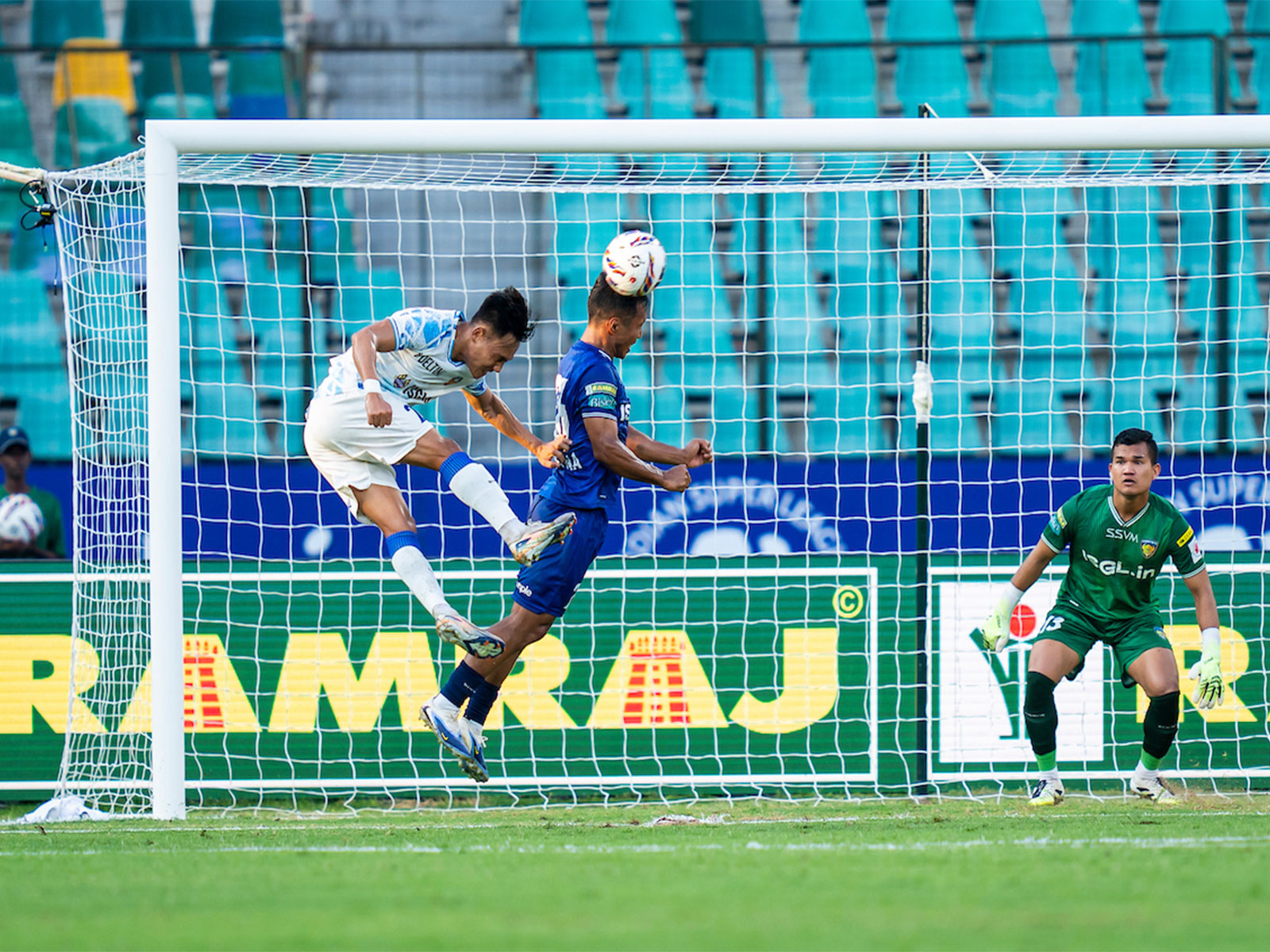 Jhingan’s header rescues point for FC Goa against Chennaiyin. (Photo/ISL)