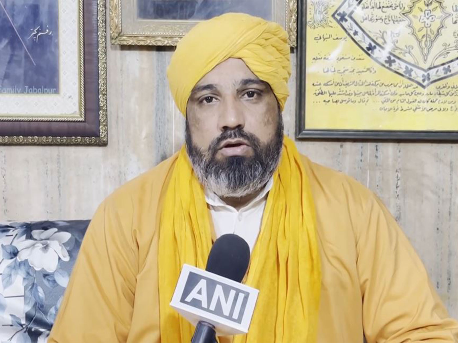 Syed Naseruddin Chishty, Chairman of All India Sufi Sajjadanashin Council (Photo/ANI)