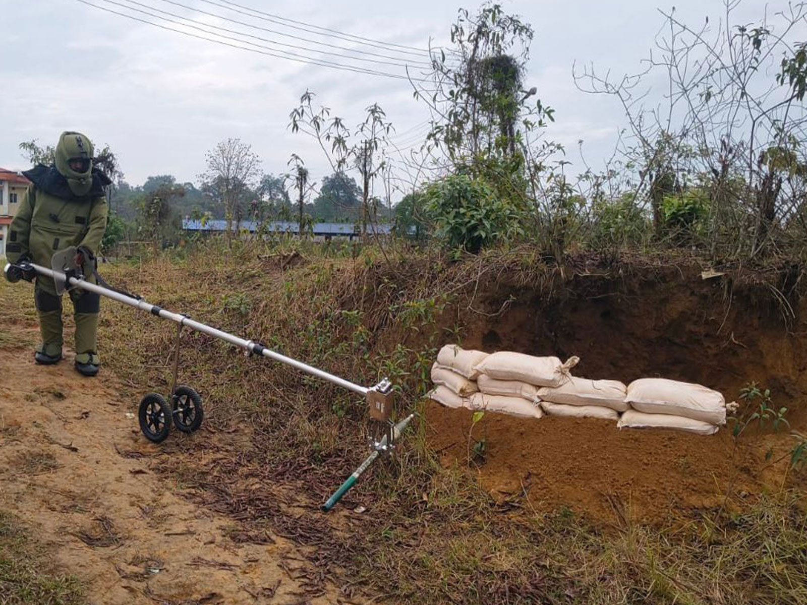 Indian Army neutralising UXOs following standoff attack in Assam (Photo/ANI)