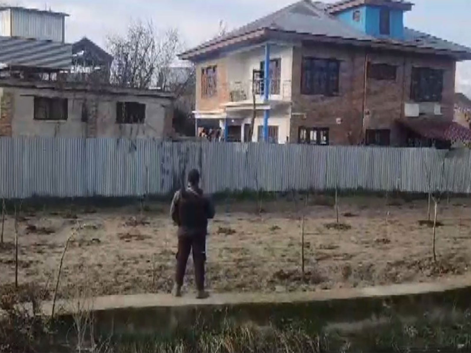 Resident of the businessman raided by NIA (Photo/ANI)