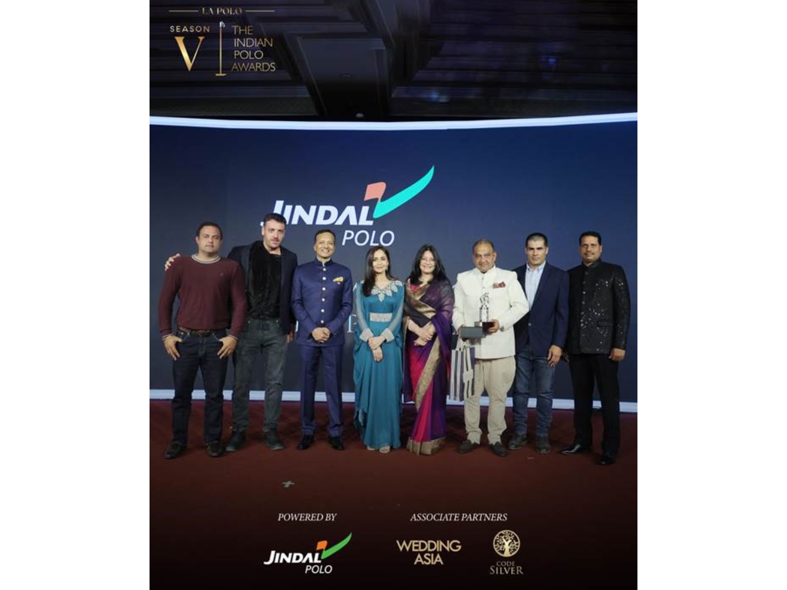 From L to R: 1. Syed Shamsheer Ali 2. Alejo Aramburu 3. Shri Naveen Jindal — Chairman, Jindal Steel and Member of Parliament 4. Mrs. Shalu Jindal 5. Mrs. Parul Rai 6. Mr. Vikram Singh Rathore 7. Daniel Otamendi 8. Mr. Sangram Singh Shekhawat From L to R: 1. Syed Shamsheer Ali 2. Alejo Aramburu 3. Shri Naveen Jindal — Chairman, Jindal Steel and Member of Parliament 4. Mrs. Shalu Jindal 5. Mrs. Parul Rai 6. Mr. Vikram Singh Rathore 7. Daniel Otamendi 8. Mr. Sangram Singh Shekhawat