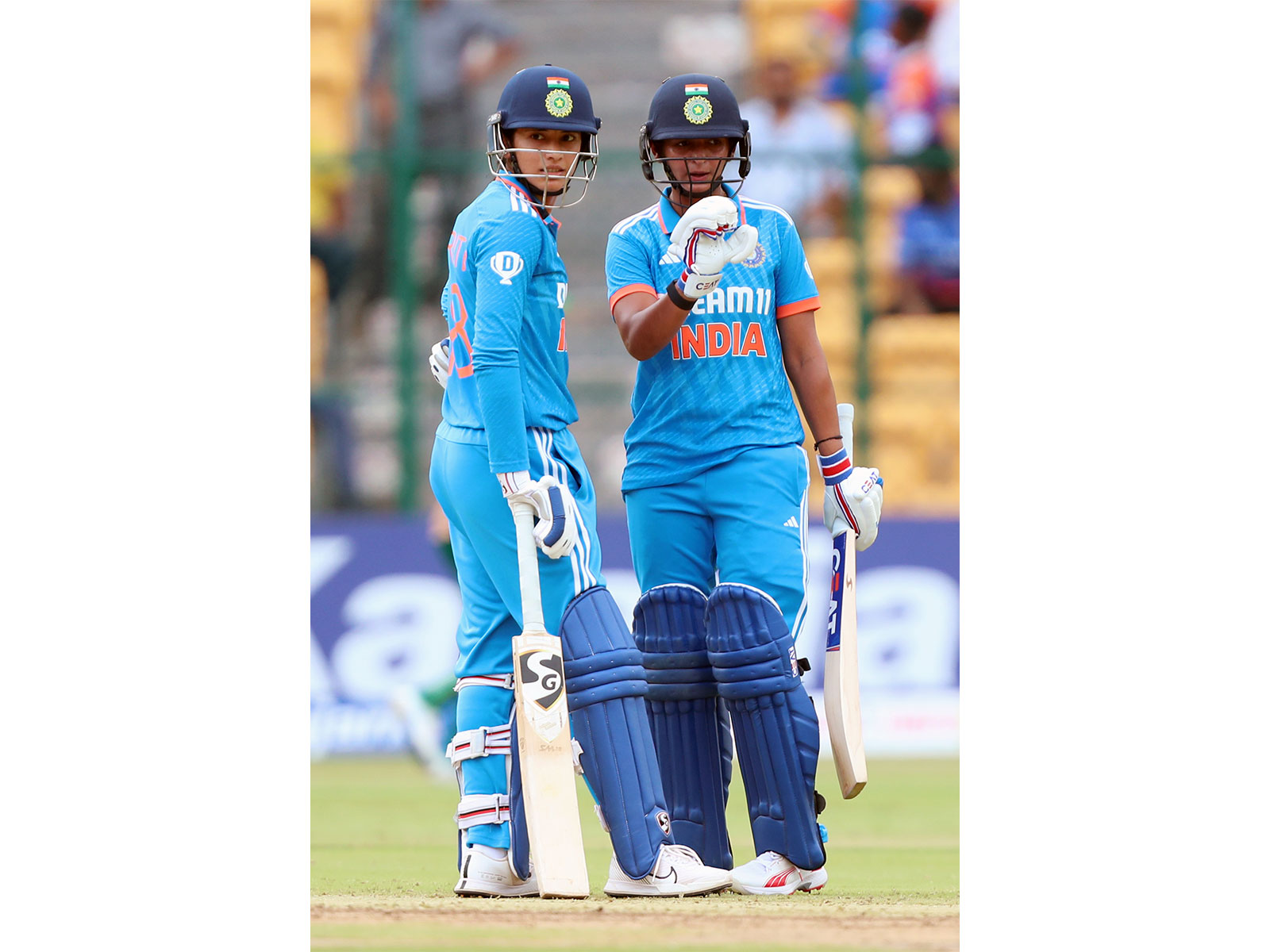 Smriti Mandhana and Harmanpreet Kaur. (Photo: ANI)