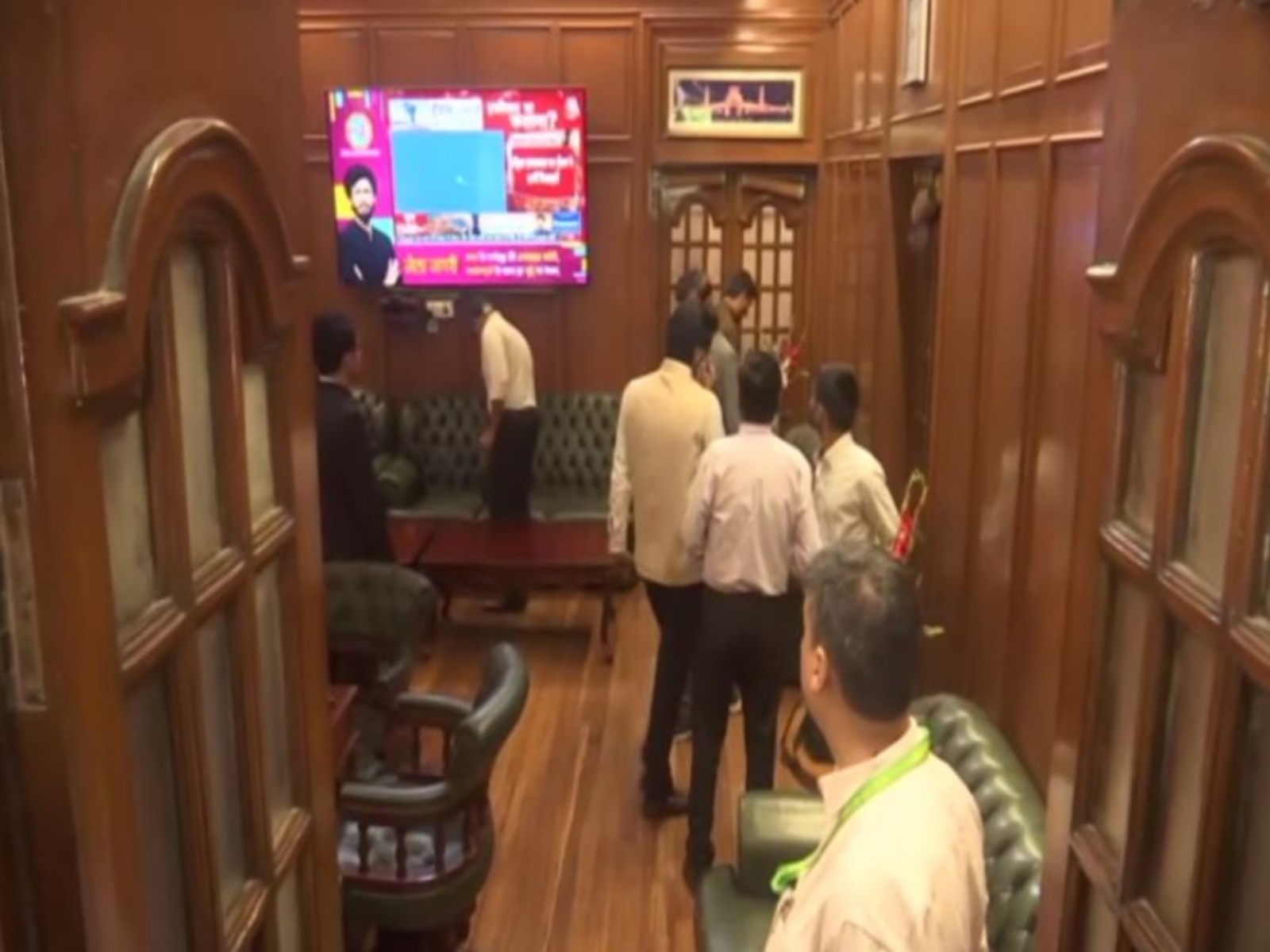 Sniffer dog squad deployed at Delhi Assembly after bomb threat emails targeting the building (Photo/ANI)