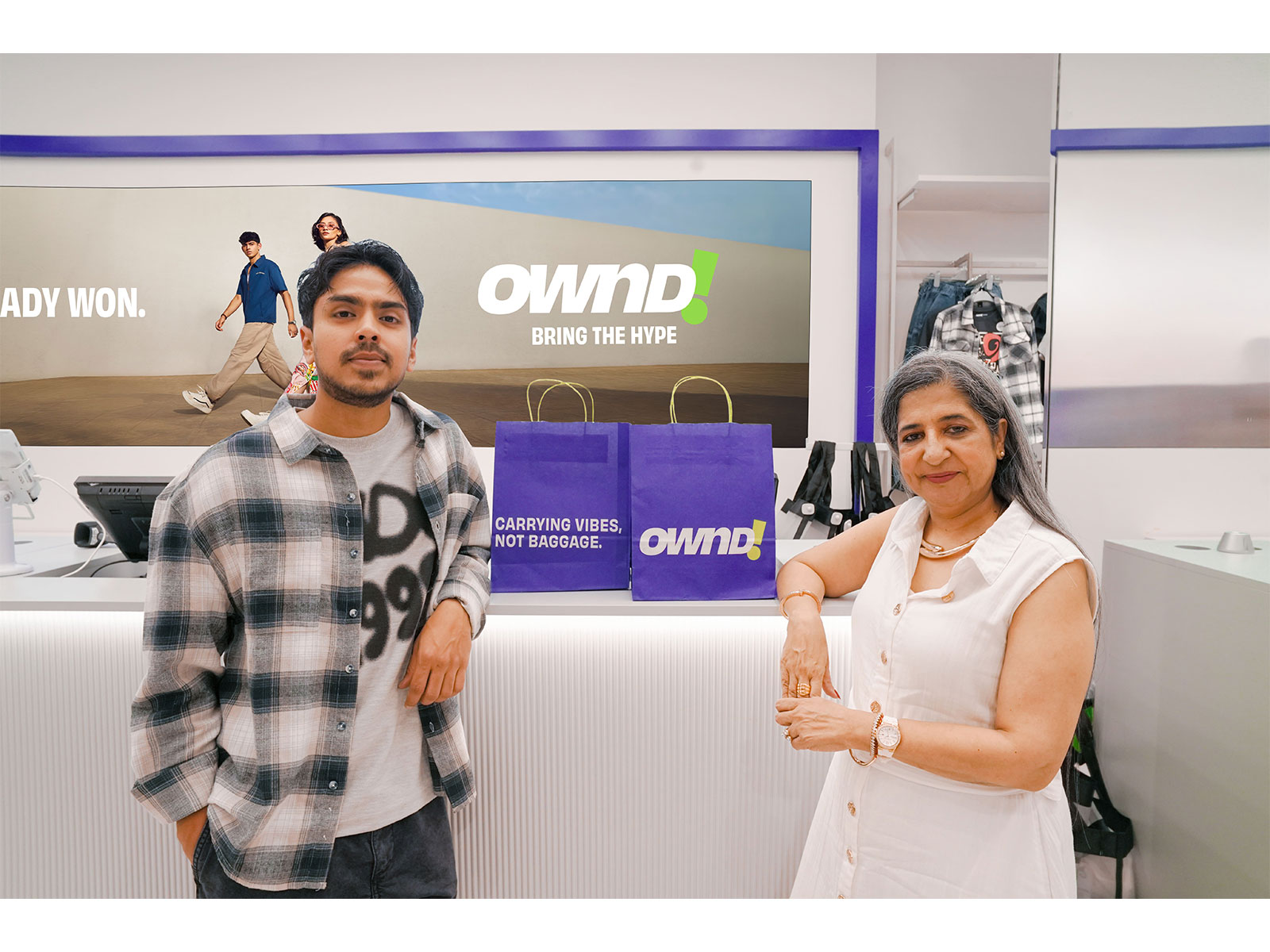 Sangeeta Tanwani, Chief Executive Officer of Pantaloons & OWND!, with Acclaimed Actor Adarsh Gourav at OWND!’s 75th Flagship Store Launch Sangeeta Tanwani, Chief Executive Officer of Pantaloons & OWND!, with Acclaimed Actor Adarsh Gourav at OWND!’s 75th Flagship Store Launch