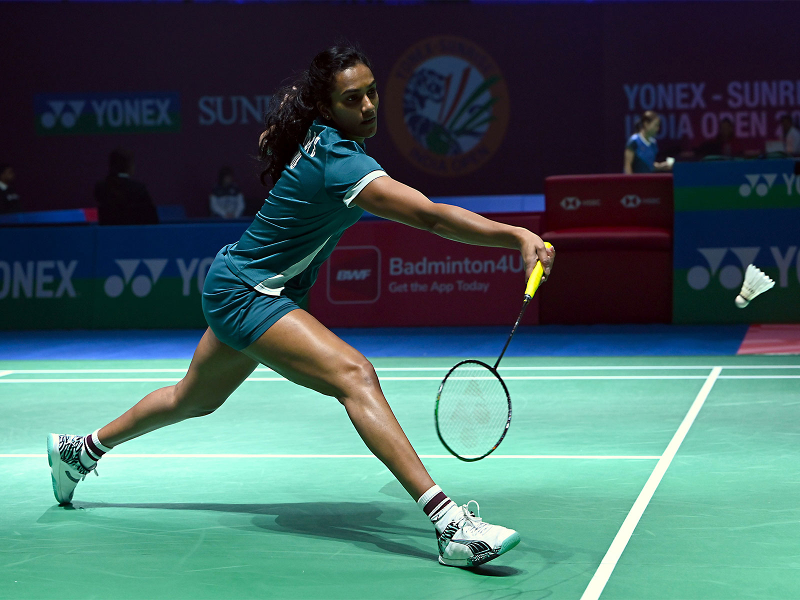 PV Sindhu in action. (Photo/BAI) 