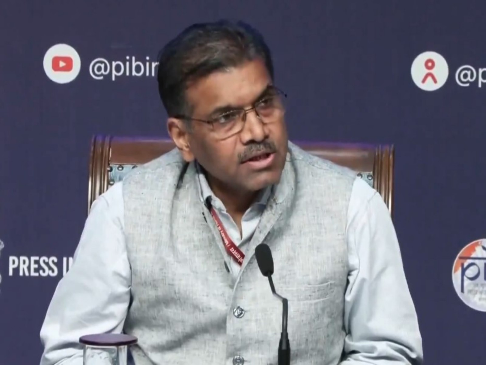 Special Secretary in the Ministry of Shipping, Rajesh Sinha (Photo/ANI)