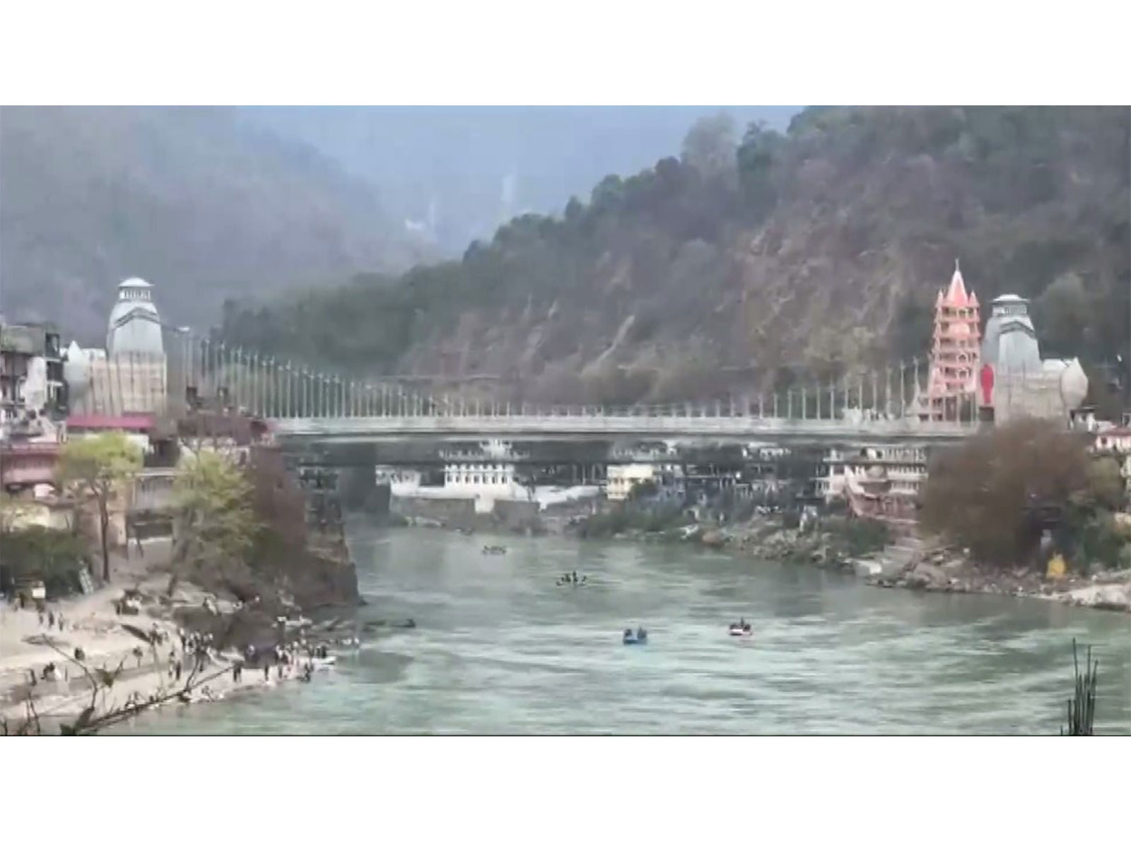 Bajrang Setu over the Ganga River in Rishikesh (Photo/ANI) Bajrang Setu over the Ganga River in Rishikesh (Photo/ANI)