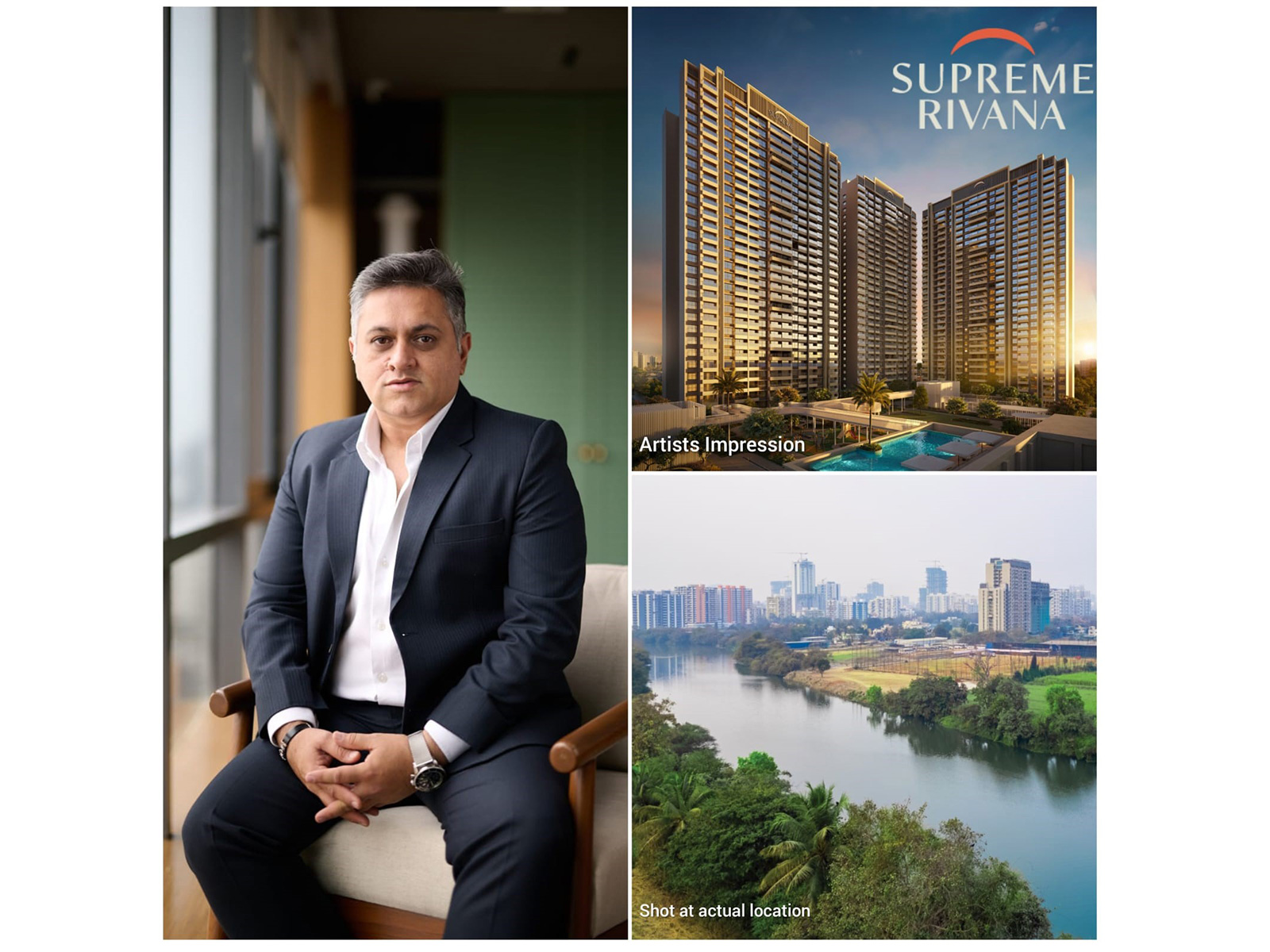 Supreme Universal unveils Supreme Rivana, a 12.6-acre riverfront gated community in Punawale, Pune, designed for expansive views, modern amenities and nature-led living Supreme Universal unveils Supreme Rivana, a 12.6-acre riverfront gated community in Punawale, Pune, designed for expansive views, modern amenities and nature-led living