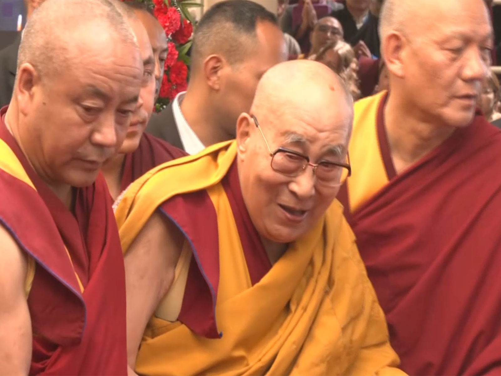 Dalai Lama attends long life prayer offered by 3 Tibetan associations (Photo/ANI) Dalai Lama attends long life prayer offered by 3 Tibetan associations (Photo/ANI)