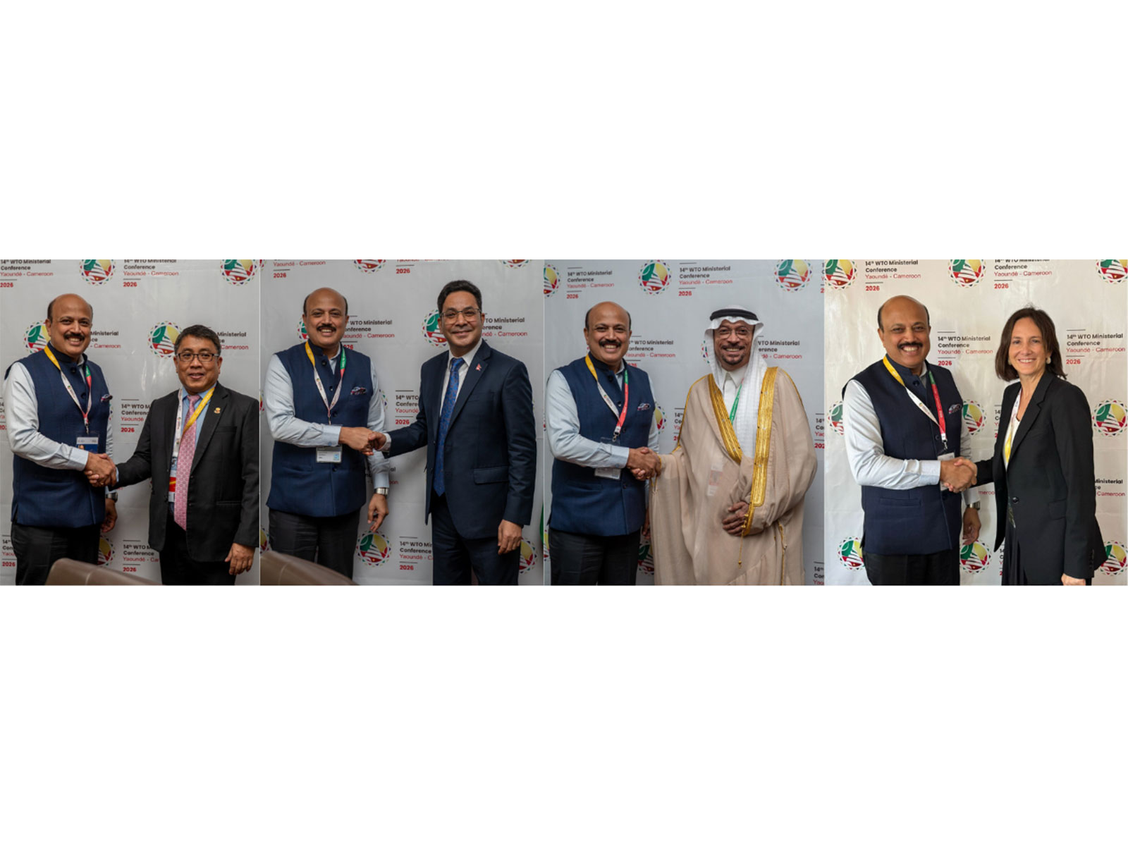 Commerce Secretary Rajesh Agrawal meeting global counterparts (Photo/@DoC_GoI)