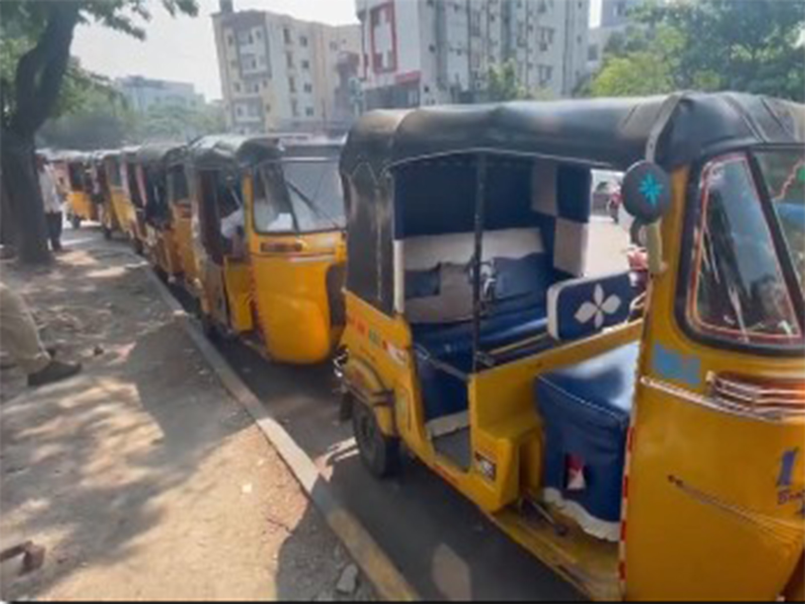 Visual from gas filling station in Khairatabad, Hyderabad (Photo/ANI)