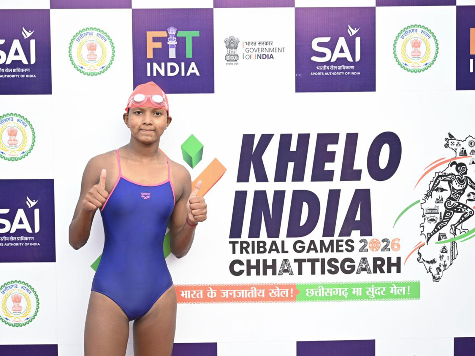 Odisha swimmer Anjali Munda. (Photo/KITG 2026)