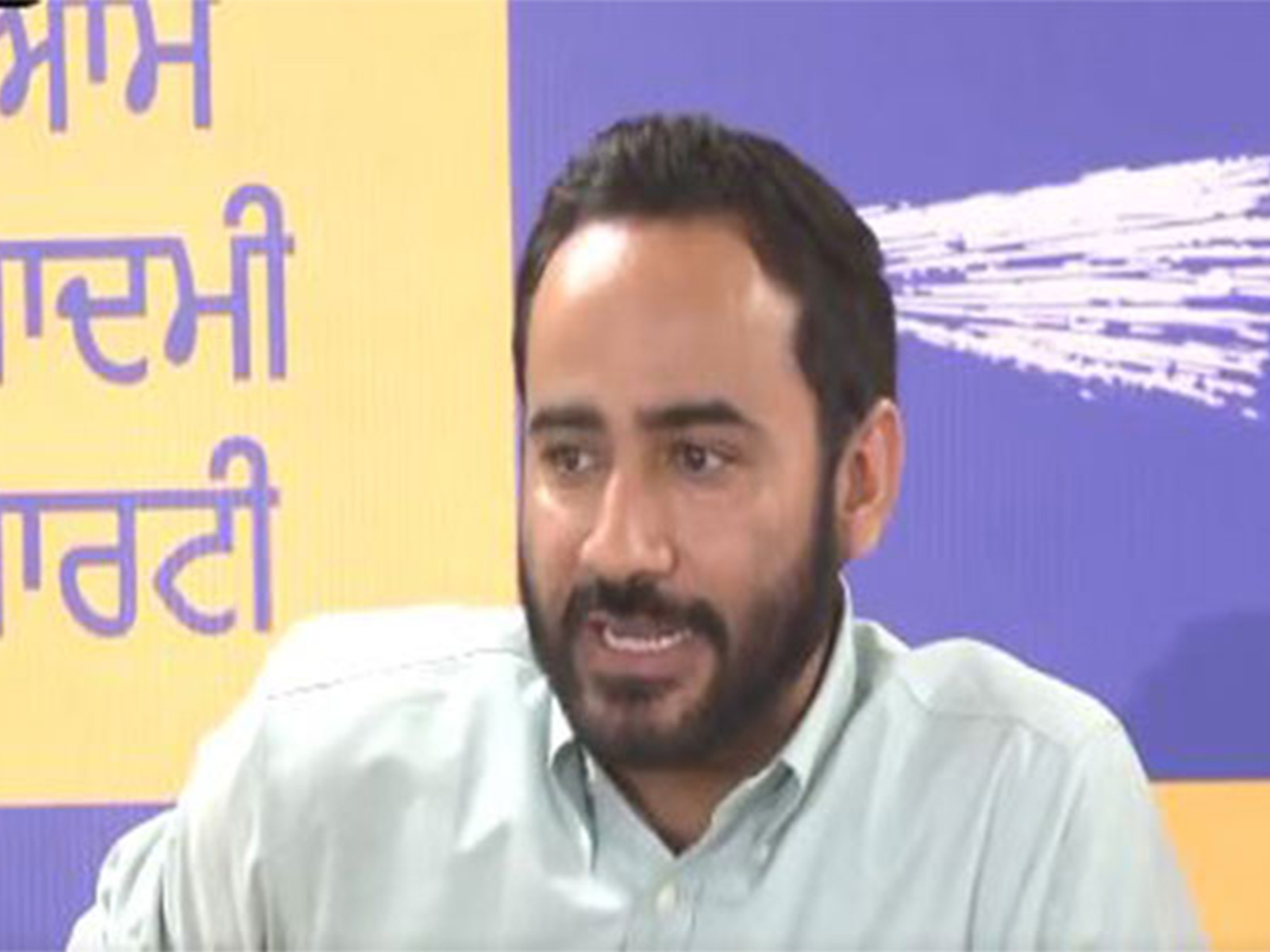 AAP MP Gurmeet Singh Meet Hayer (Photo/ANI)