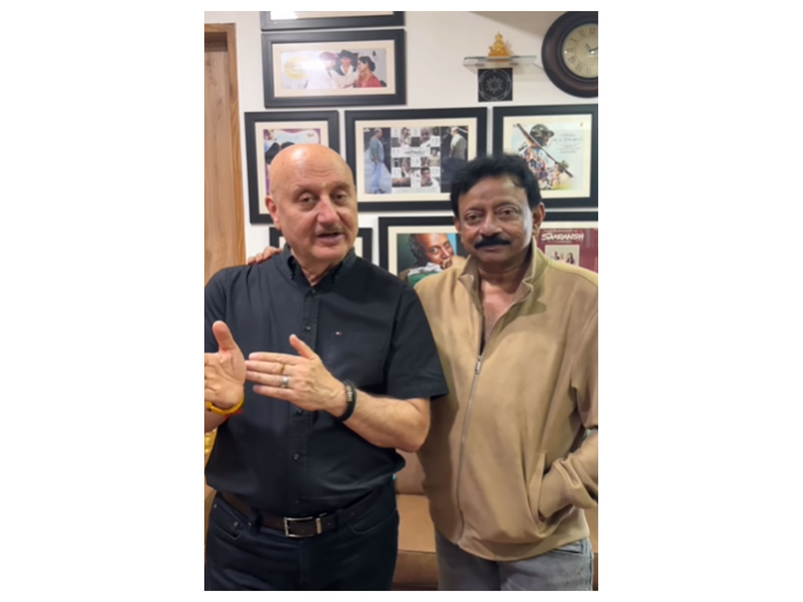 Anupam Kher, Ram Gopal Varma (Photo/Instagram/@anupamkher) Anupam Kher, Ram Gopal Varma (Photo/Instagram/@anupamkher)
