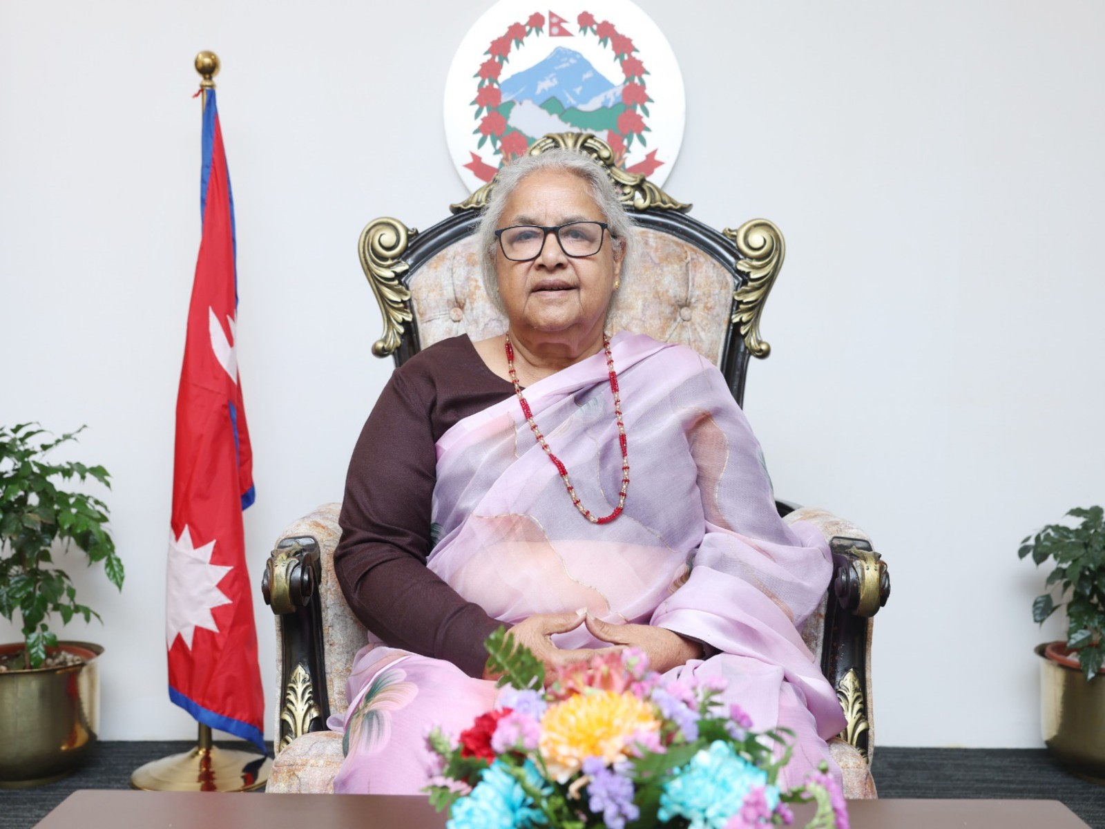 Nepal’s interim Prime Minister Sushila Karki delivers her farewell address as Balendra Shah prepares to take oath as the country’s new Prime Minister. (Image Source: Nepal PMO) Nepal’s interim Prime Minister Sushila Karki delivers her farewell address as Balendra Shah prepares to take oath as the country’s new Prime Minister. (Image Source: Nepal PMO)