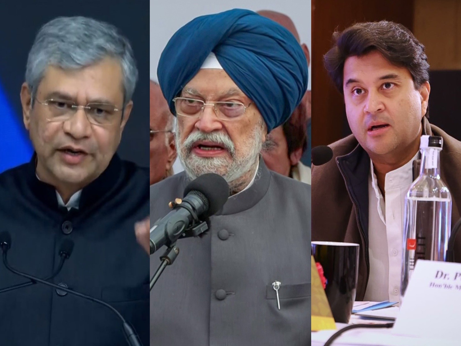 Union Ministers - Ashwini Vaishnaw, Hardeep Puri, Jyotiraditya Scindia (File Photo/ANI) Union Ministers - Ashwini Vaishnaw, Hardeep Puri, Jyotiraditya Scindia (File Photo/ANI)