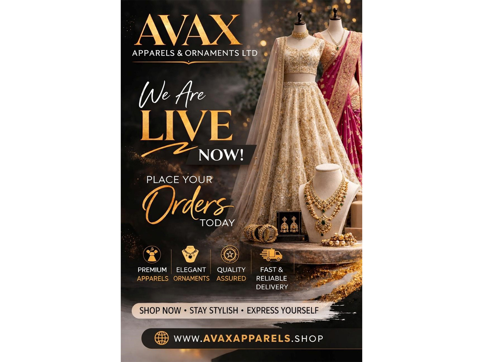 AVAX Apparels and Ornaments Limited Announces Launch of Mobile Application and Website AVAX Apparels and Ornaments Limited Announces Launch of Mobile Application and Website