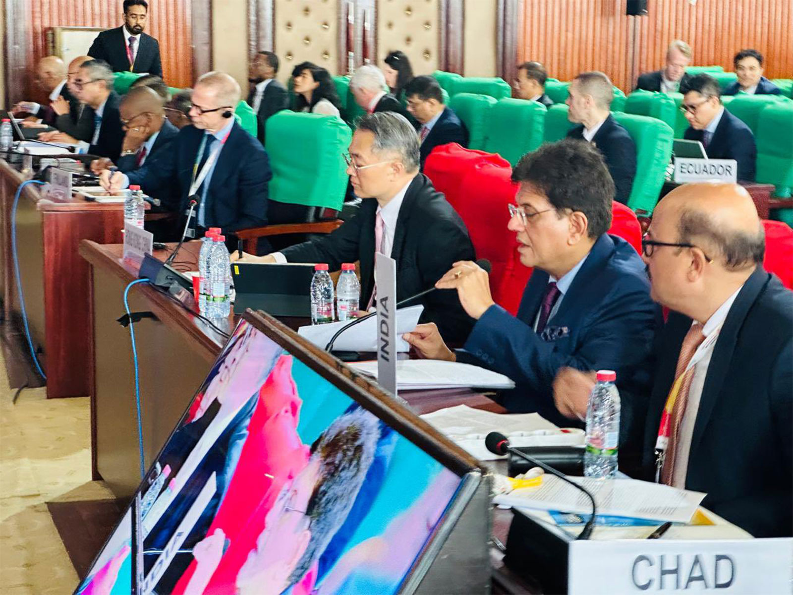 Union Commerce and Industry Minister Piyush Goyal addressing the WTOMC14 Ministerial Breakout Session (Photo/X@PiyushGoyal)