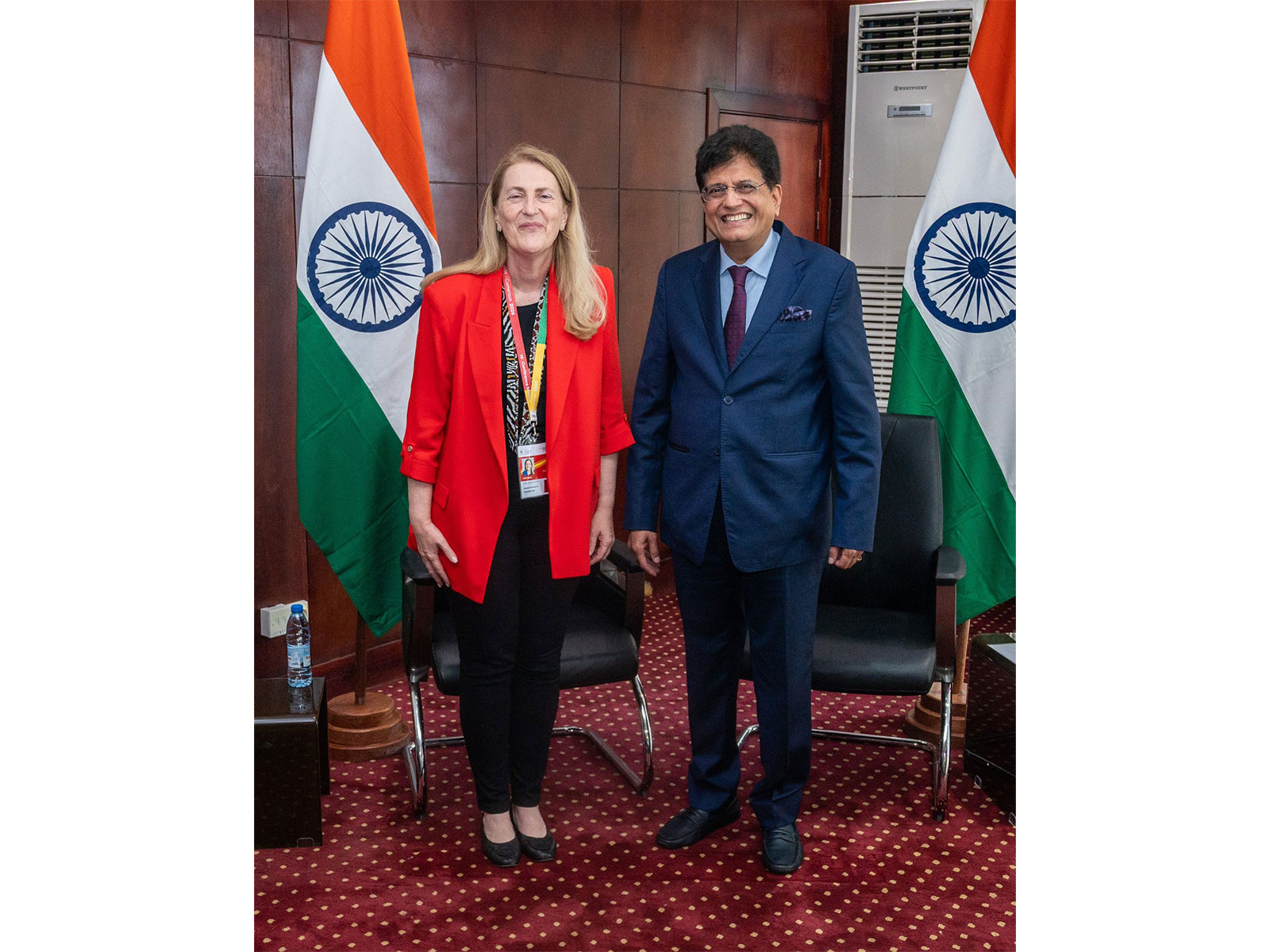 India’s Commerce and Industry Minister Piyush Goyal meets Helene Budliger Artieda, State Secretary and Director of the State Secretariat for Economic Affairs of Switzerland (Photo/X/@PiyushGoyal) India’s Commerce and Industry Minister Piyush Goyal meets Helene Budliger Artieda, State Secretary and Director of the State Secretariat for Economic Affairs of Switzerland (Photo/X/@PiyushGoyal)