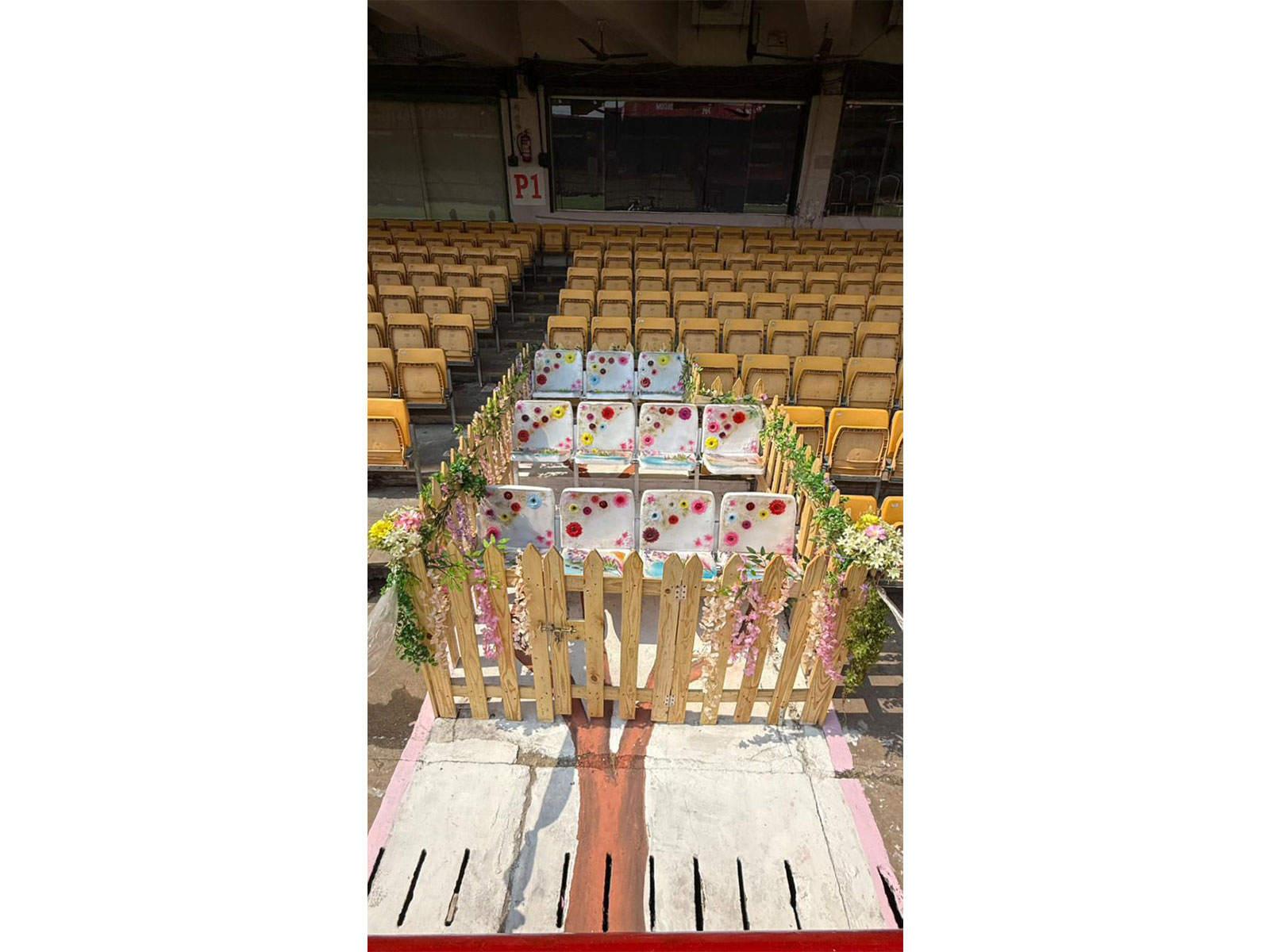 11 seats saved in rememberance of fans killed in stampede last year. (Photo: RCB)