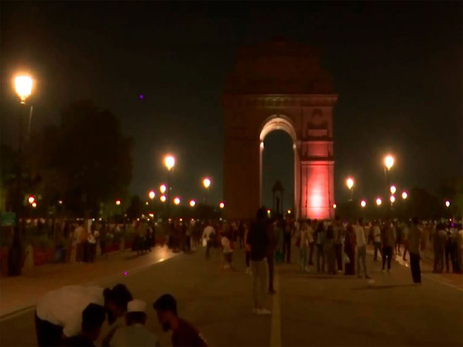 India Gate in Delhi observes Earth Hour (File Photo/ANI)